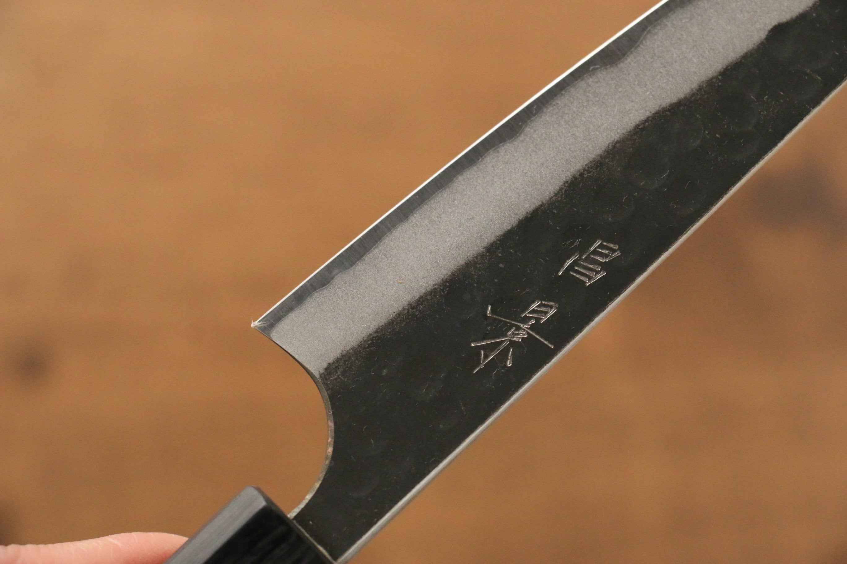 Masakage Koishi Blue Super Steel Petty Knife 120mm - Japanese Utility Knife with American Cherry Wood Handle for Slicing, Peeling & Precision Kitchen Tasks
