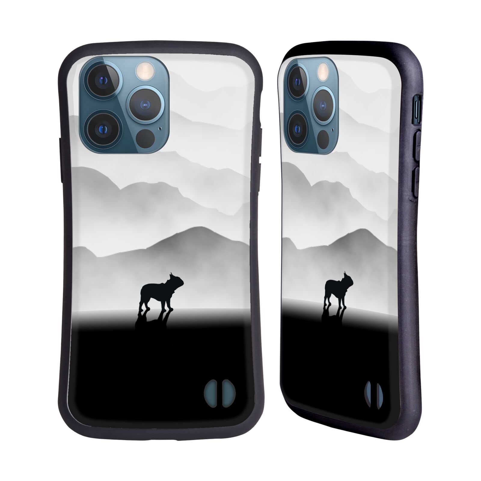 Officially Licensed Klaudia Senator French Bulldog Hybrid Phone Case for Apple iPhone 13 Pro - Cute Animal Design Protective Cover for Everyday Use, Work & Travel
