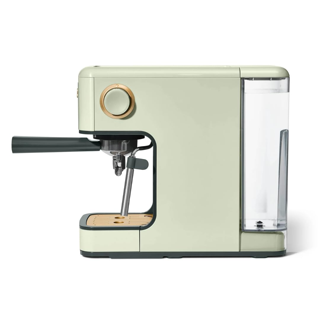 Premium 20-Bar Pressure Espresso Machine - Compact Fast Heating Coffee Maker with Milk Frother for Home & Office (Sage Green) | Perfect for Espresso, Latte & Cappuccino Lovers