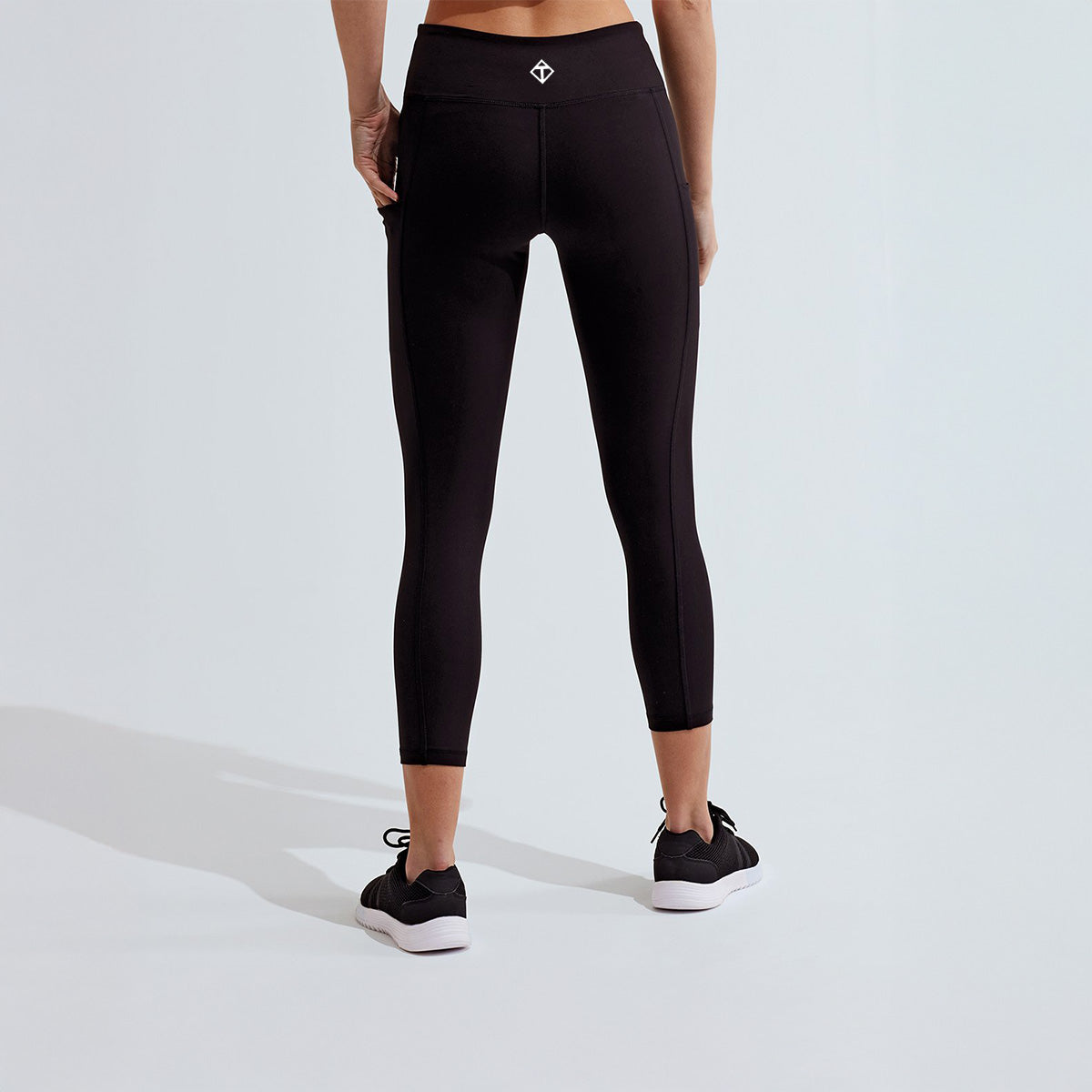 Black Diamond Recycled 7/8 Leggings for Women - Eco-Friendly High-Waisted Yoga Pants for Running, Workout & Outdoor Activities