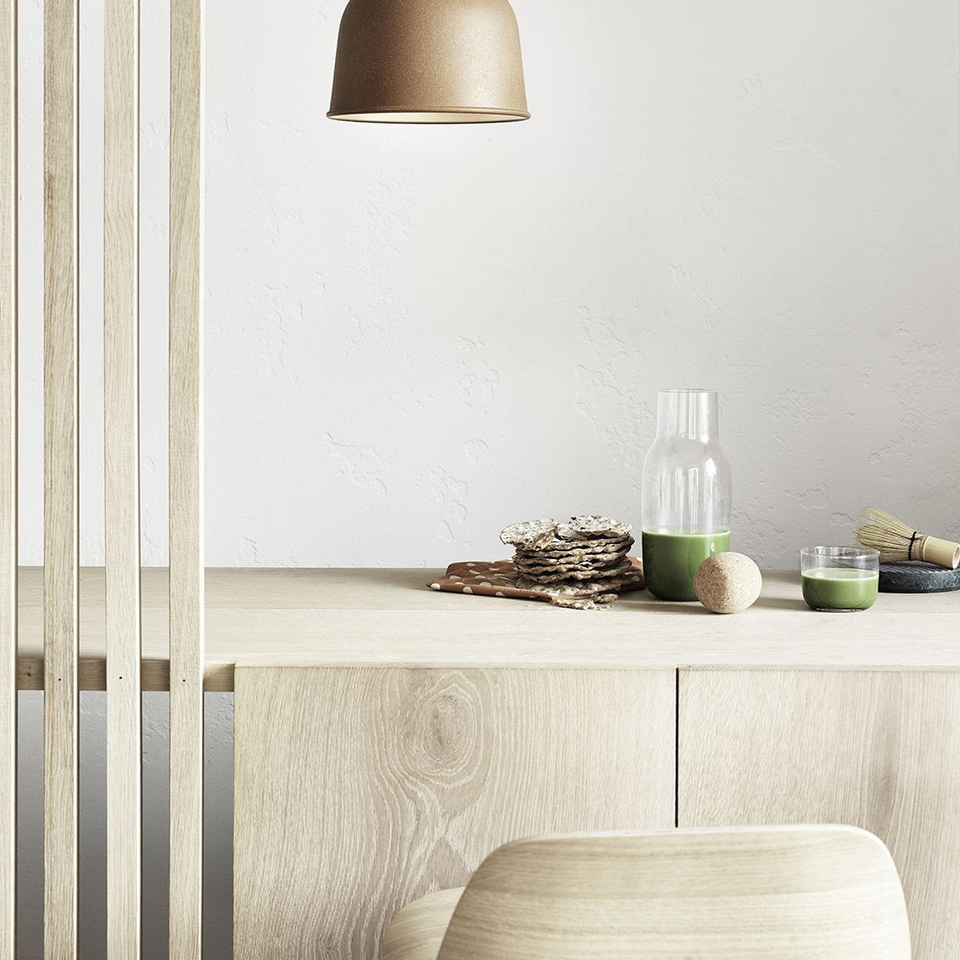 Muuto Engesvik Corky Carafe - Elegant Glass Water Pitcher with Cork Stopper for Home, Kitchen, and Dining Table Decor