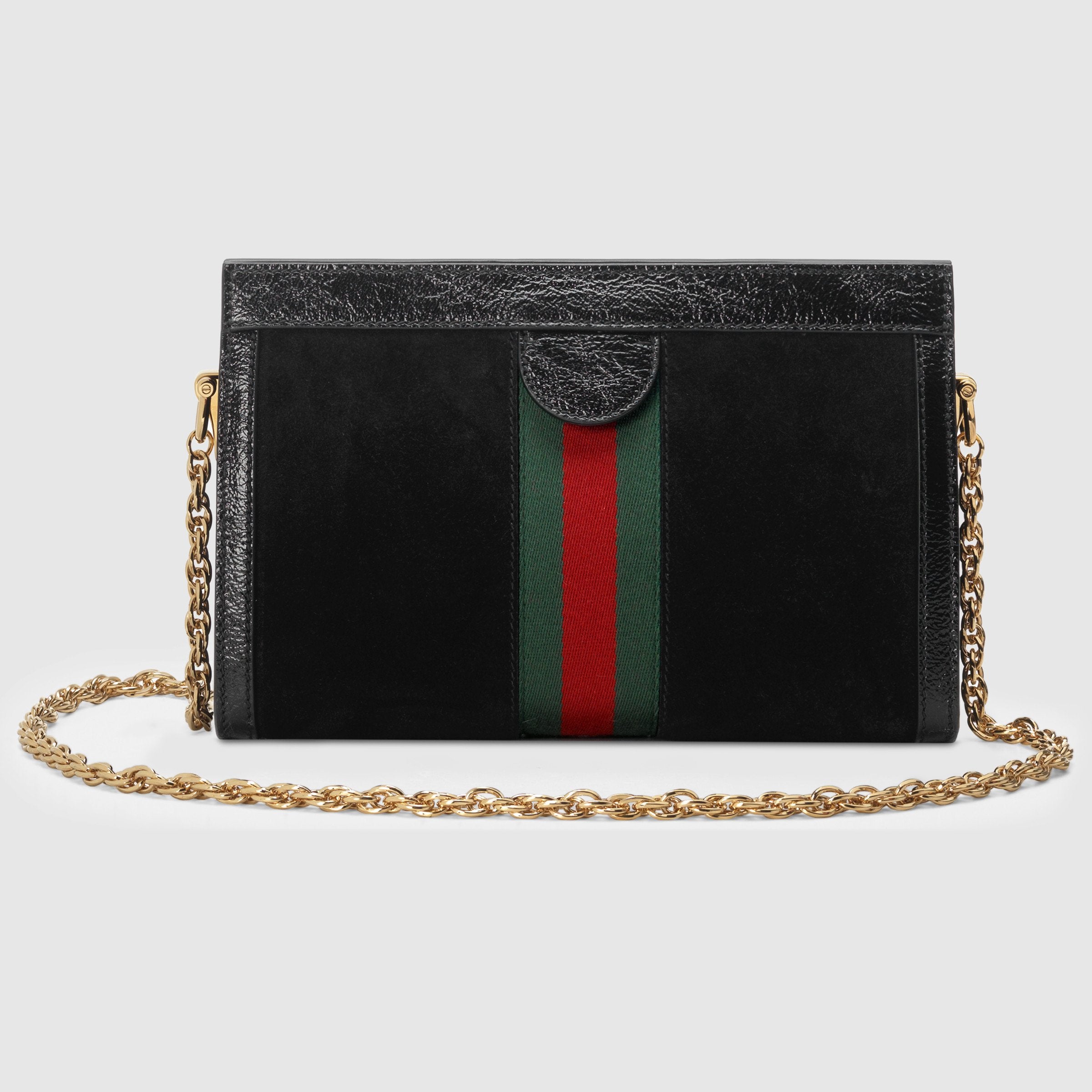 Gucci Ophidia Suede Small Shoulder Bag for Women - Black Crossbody Purse | Perfect for Daily Use, Work & Evening Out
