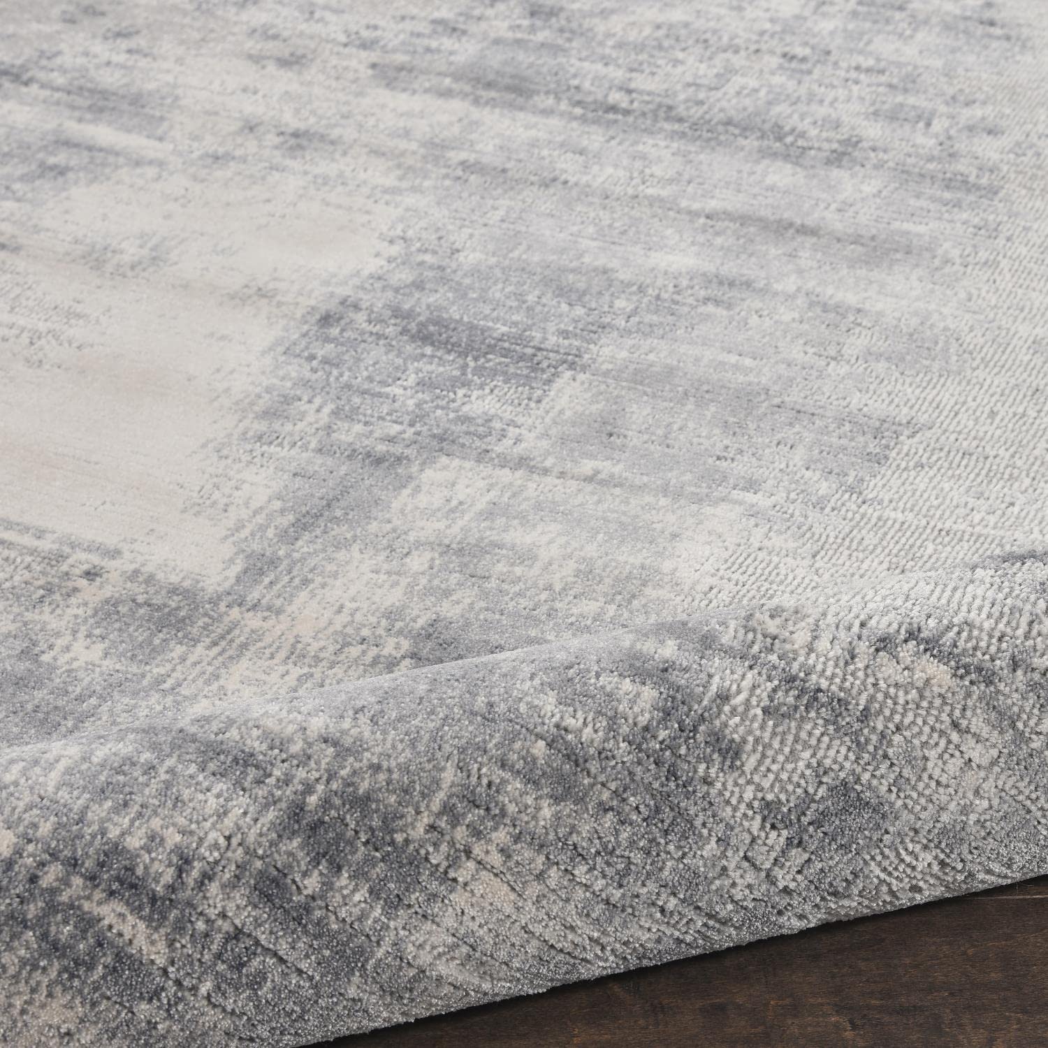 Nourison Rustic Textures Blue Ivory 5'3