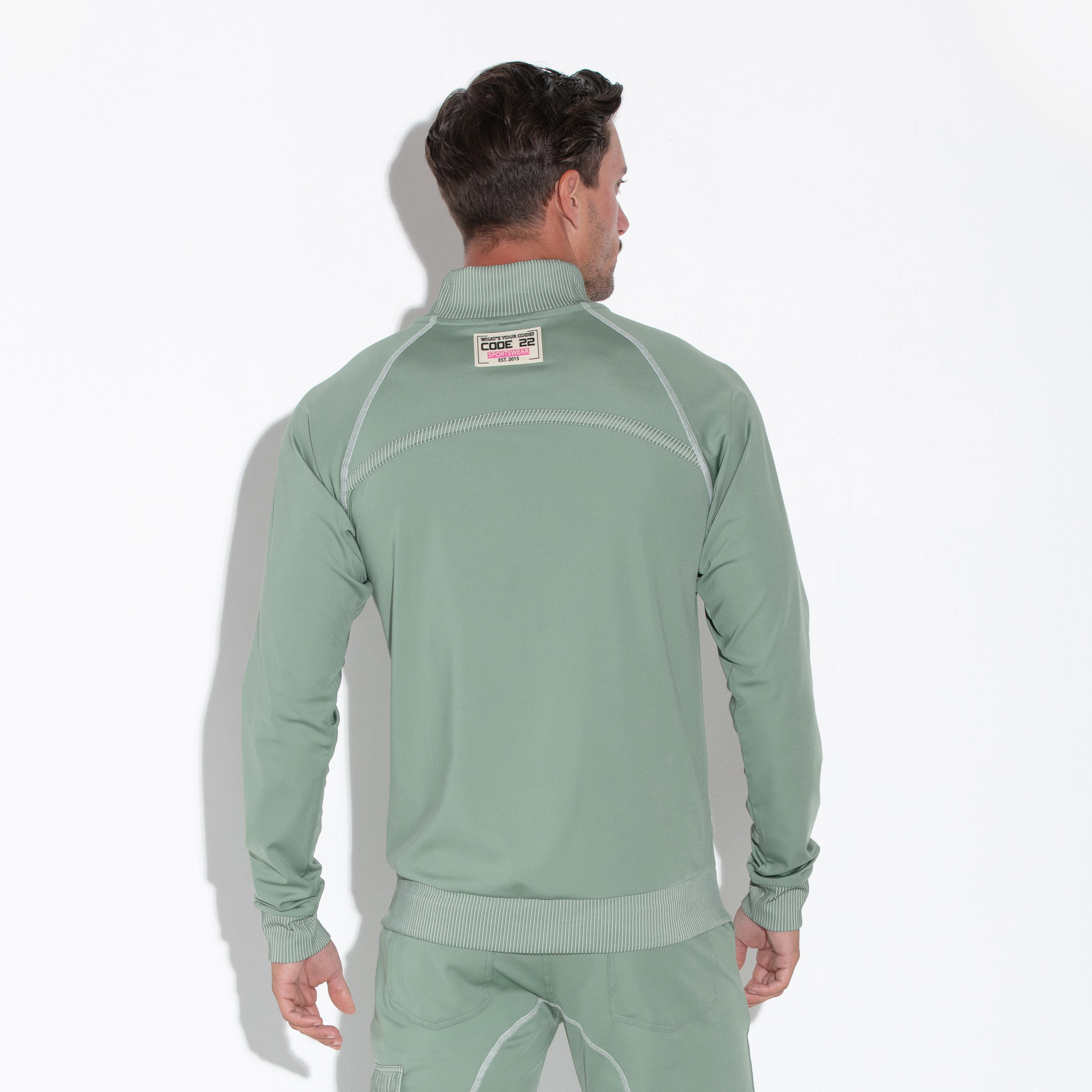 Code 22 Reflex Track Jacket 9740 - Lightweight Green Running Windbreaker for Men & Women - Perfect for Jogging, Gym Workouts & Outdoor Sports