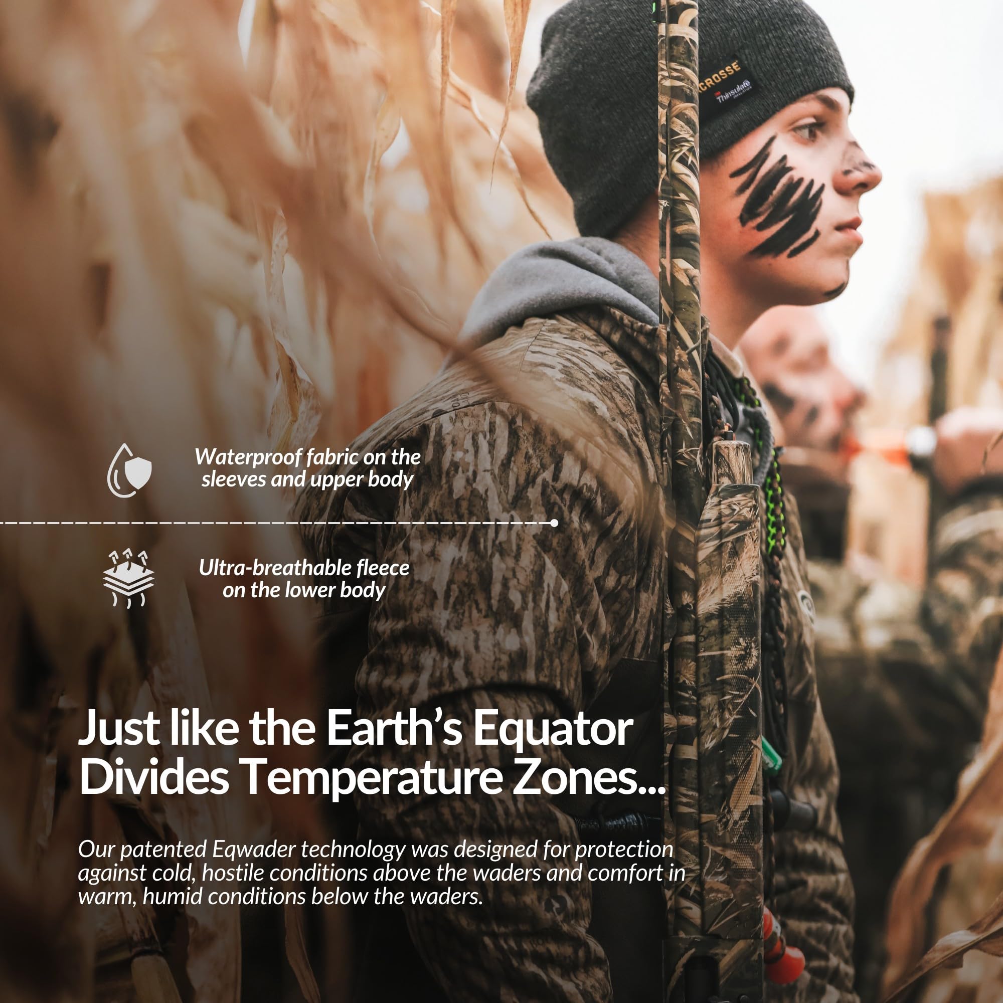 Drake Waterfowl Boys' Youth MST Eqwader 1/4 Zip Fleece Hunting Jacket - Warm & Waterproof Outdoor Gear for Duck Hunting & Cold Weather Adventures