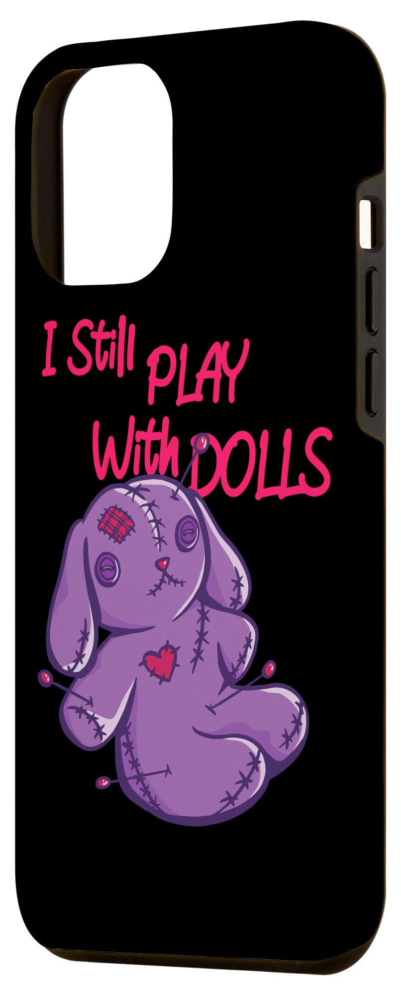iPhone 12 Pro Max Protective Case with Unique Voodoo Doll Design - Durable Phone Cover for iPhone 12 Pro Max - Perfect for Halloween, Cosplay, and Gothic Style Lovers