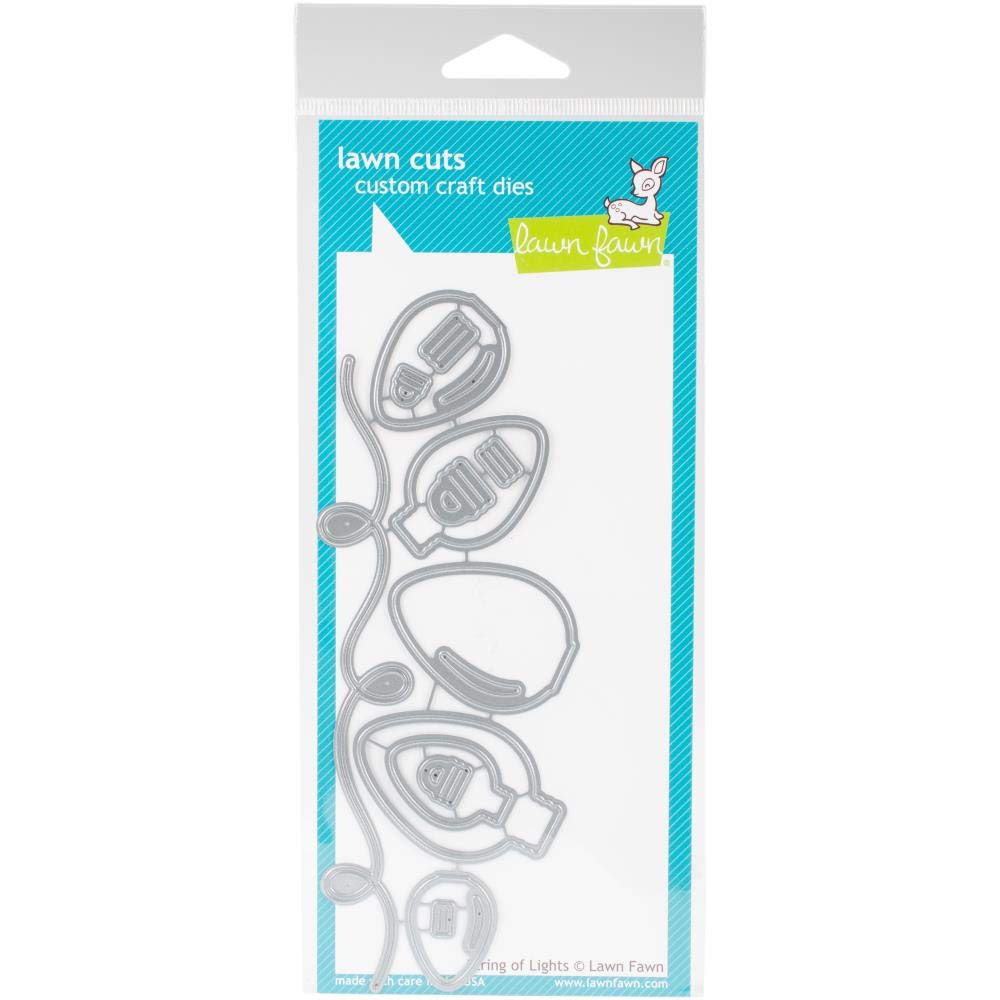 Lawn Fawn Dies - String of Lights (LF1234) | Holiday Card Making & Scrapbooking Supplies | Perfect for Christmas DIY Projects & Handmade Greeting Cards