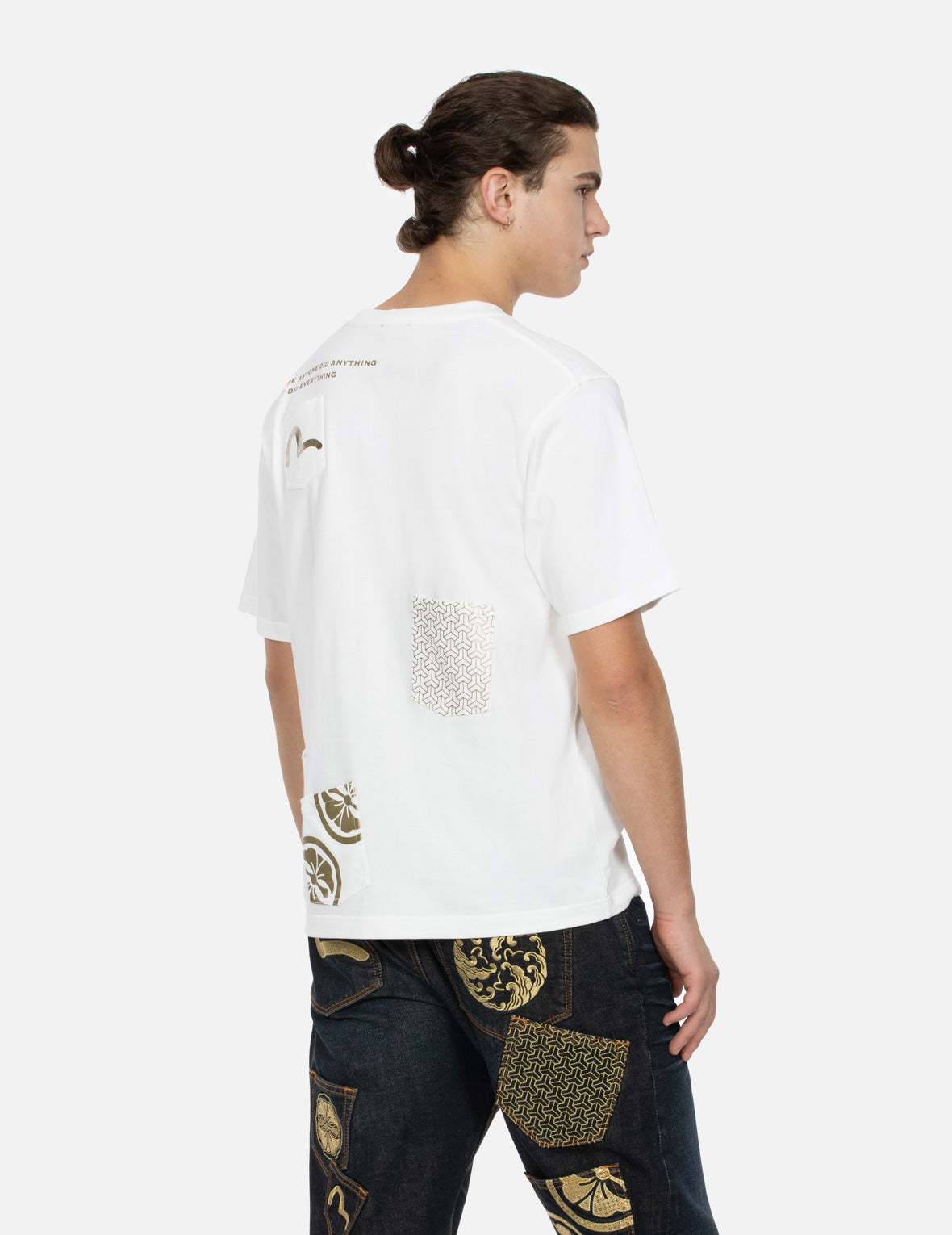 Multi-Print & Multi-Pocket Regular Fit T-Shirt for Men - Casual Wear, Street Style, and Everyday Comfort
