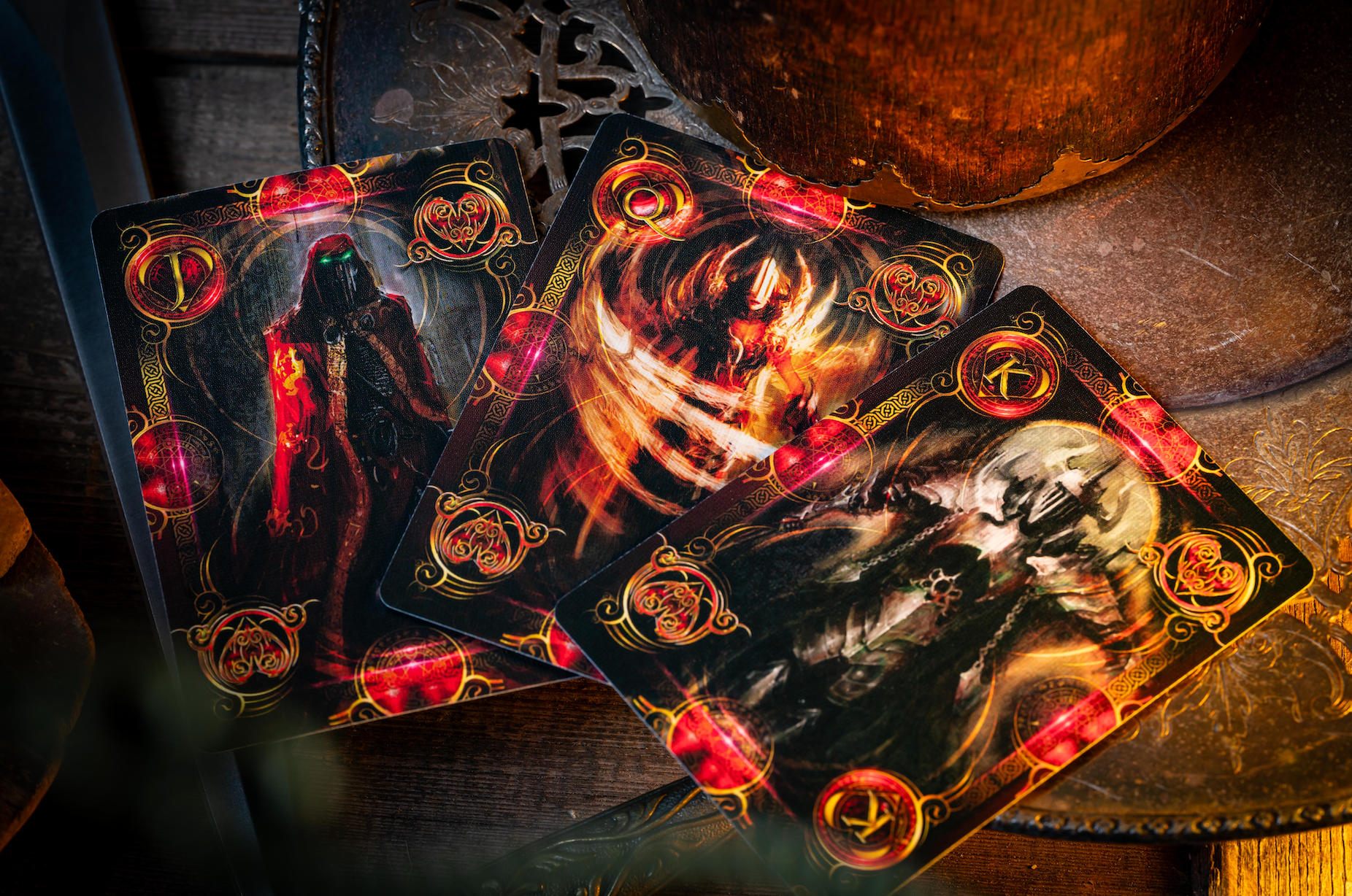 Dark Templar Knights Themed Bicycle Playing Cards - Premium Quality Poker Cards for Magic Tricks, Card Games, and Collectors