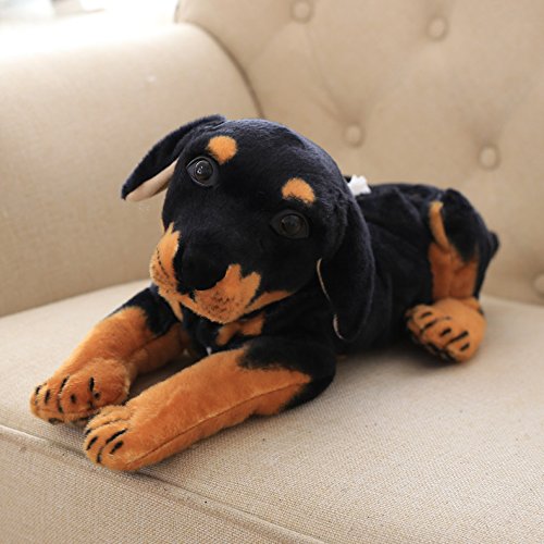 Premium Plush Car Tissue Holder - Soft Backseat Tissue Dispenser for Car Interior, Home, Bathroom & Kitchen - Universal Vehicle Accessory for Men & Women (Rottweiler Design) - Perfect for Road Trips, Daily Commutes & Home Organization