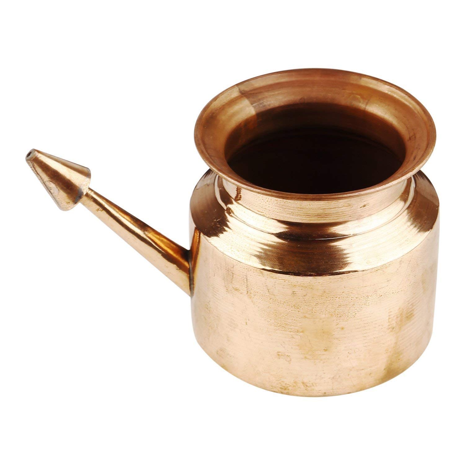 Finaldeals Copper Neti Pot - 450ml Ayurvedic Nasal Cleansing Lota for Sinus Relief & Nasal Irrigation | Perfect for Allergy Season & Daily Wellness Routine