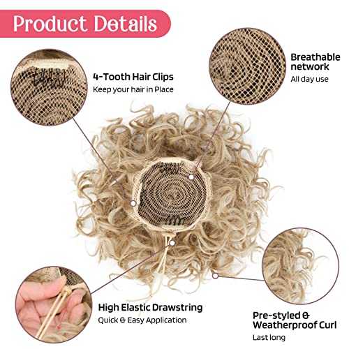 Messy Bun Hair Piece - Stretchy Elastic Drawstring Ponytail Holder for Women | Perfect for Workouts, Yoga, and Everyday Hairstyles