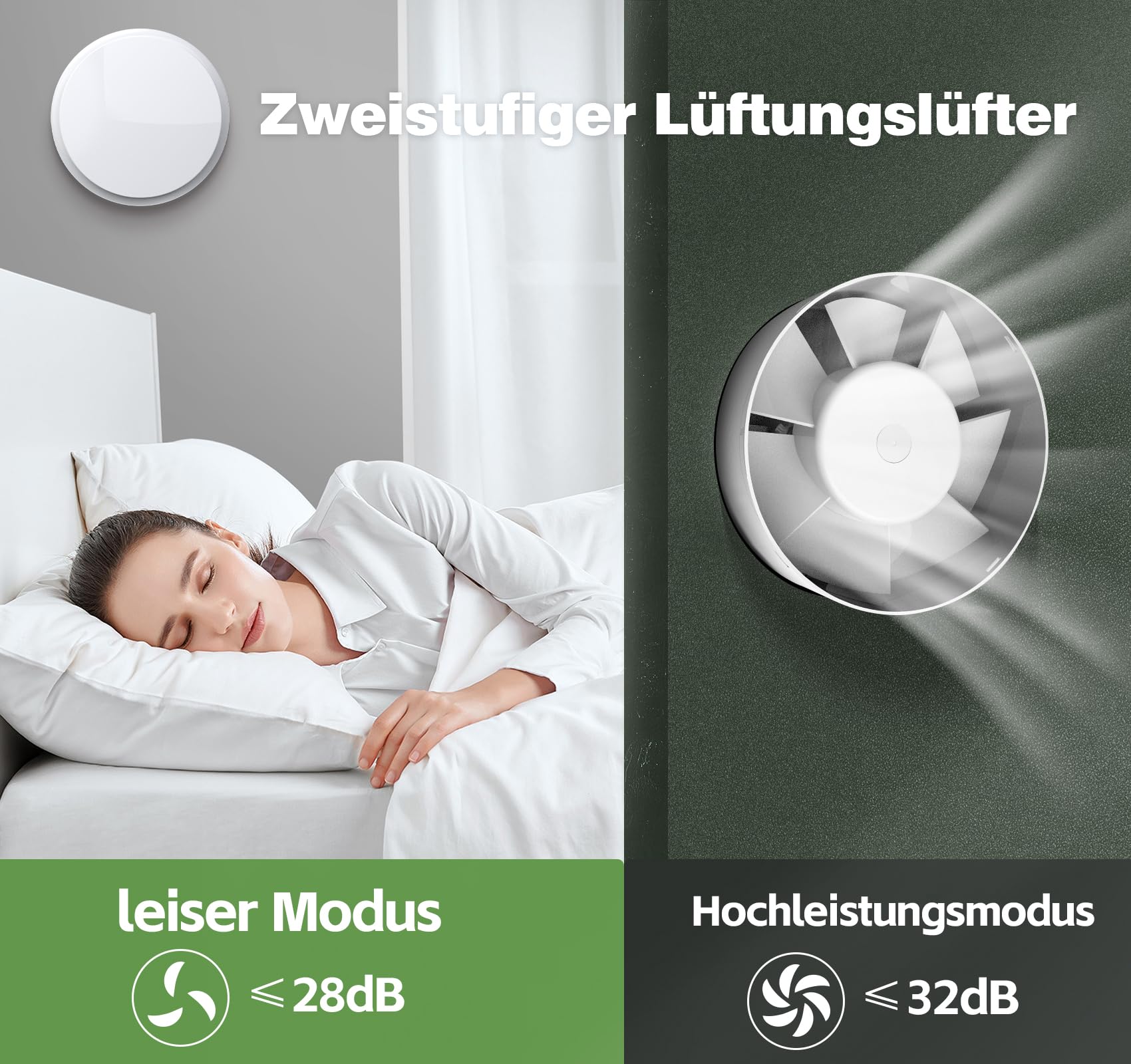 SBONNI 100mm Extractor Fan - Ultra Quiet Bathroom Exhaust Fan with Remote Control, 2 Speed Settings & Dual Airflow Directions - Memory Function, Ceiling/Wall Mount for Bathroom, Kitchen, Toilet - Perfect for Home Ventilation & Odor Removal