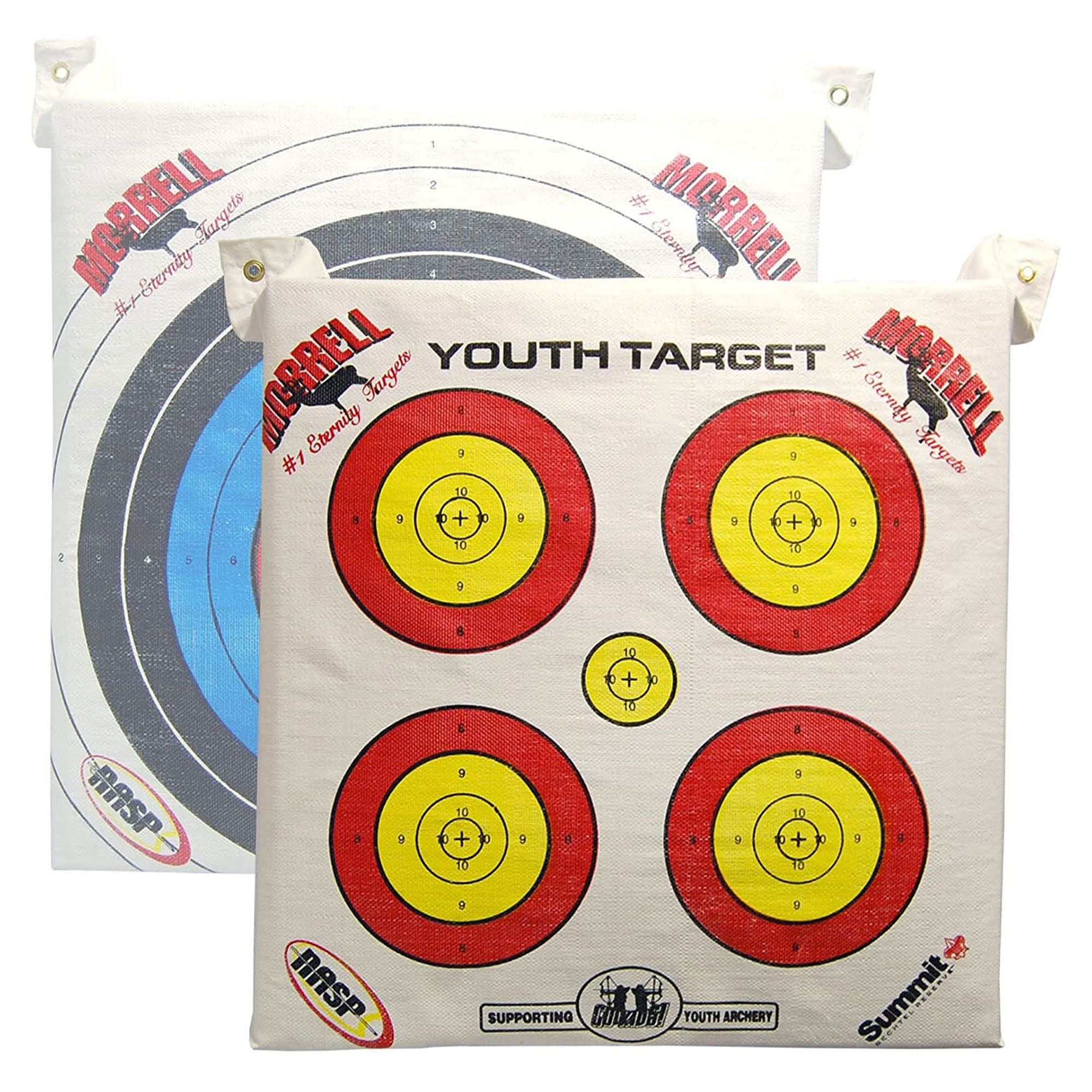 Morrell Lightweight Portable Youth NASP Field Point Archery Target Bag with 30-Inch Stand - Olive Green | Perfect for Outdoor Practice, Backyard Training & Archery Competitions