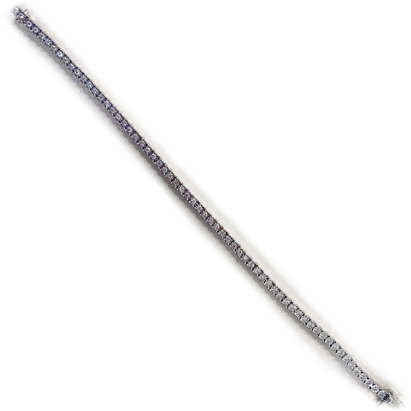 14K White Gold Diamond Bracelet for Women - Elegant Tennis Bracelet for Everyday Wear & Special Occasions