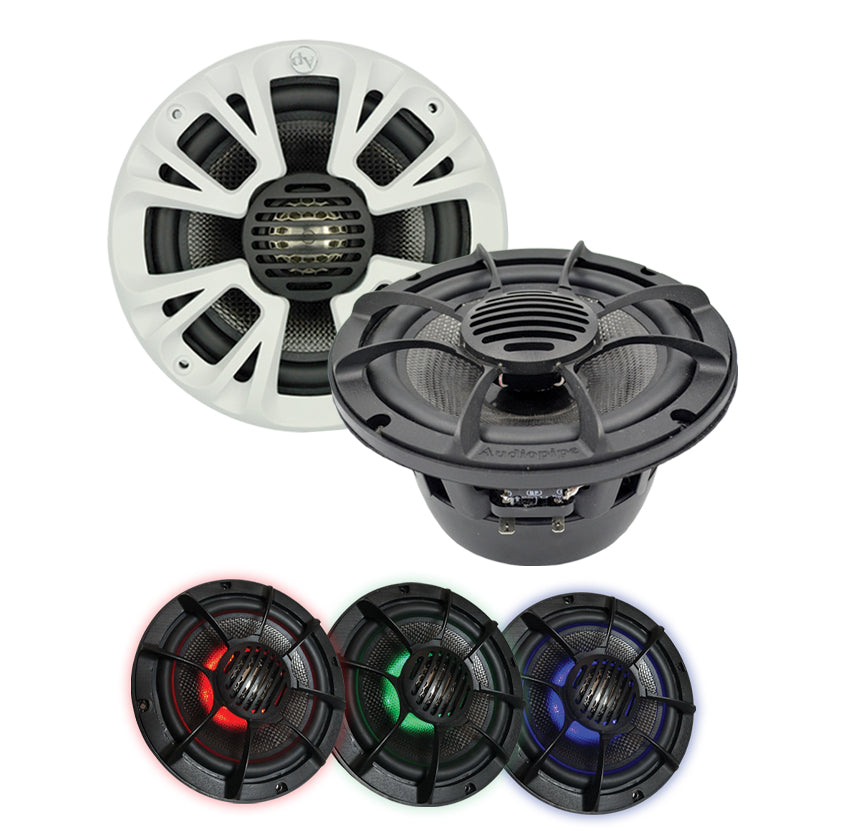 APMP T830LD 8 Inch Marine Coaxial Speaker - Waterproof Boat Audio System for Marine, RV, and Outdoor Use
