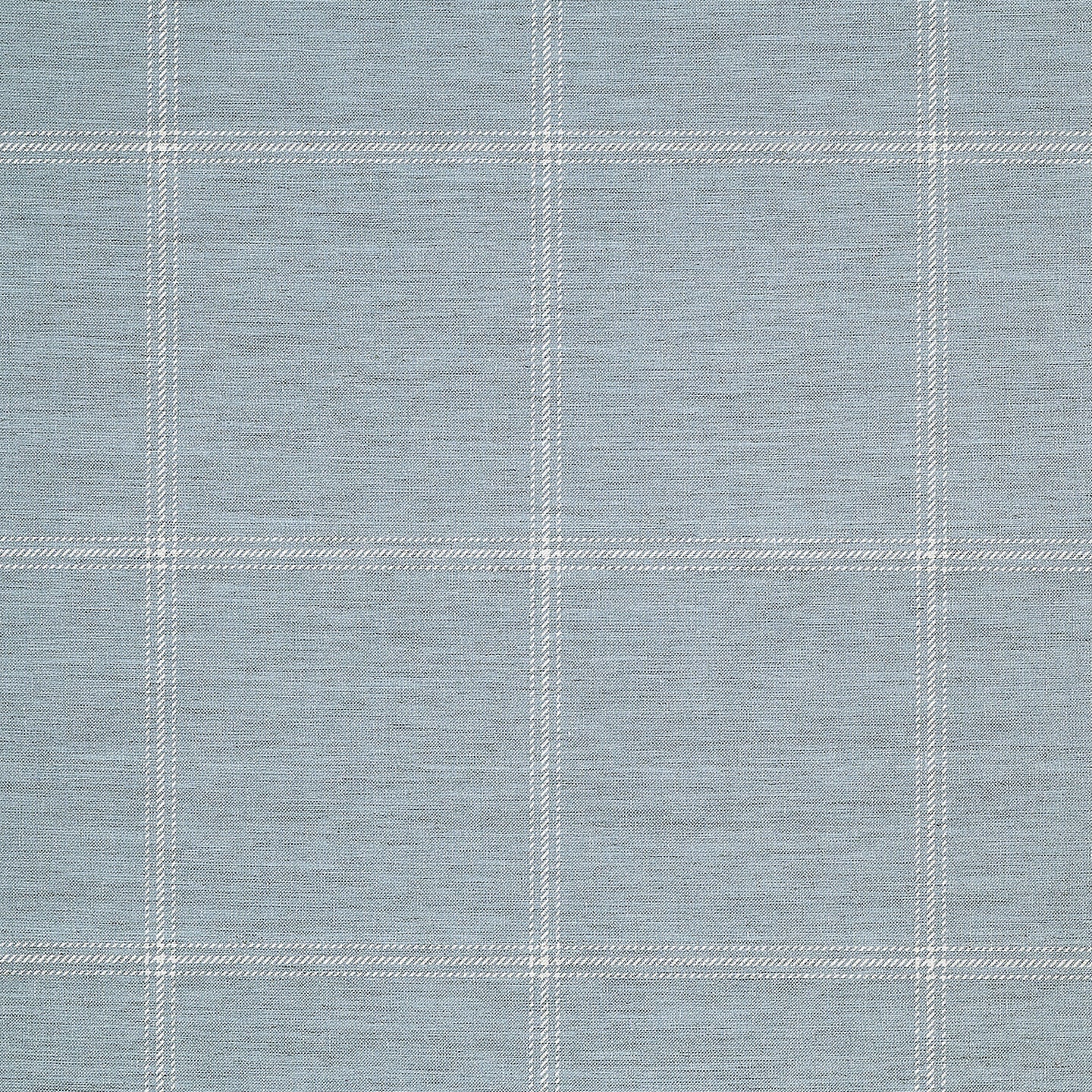 Phillip Jeffries Jackson Plaid Wallpaper - White on Light Blue - Premium Peel & Stick Wallpaper for Living Room, Bedroom, or Office Decor