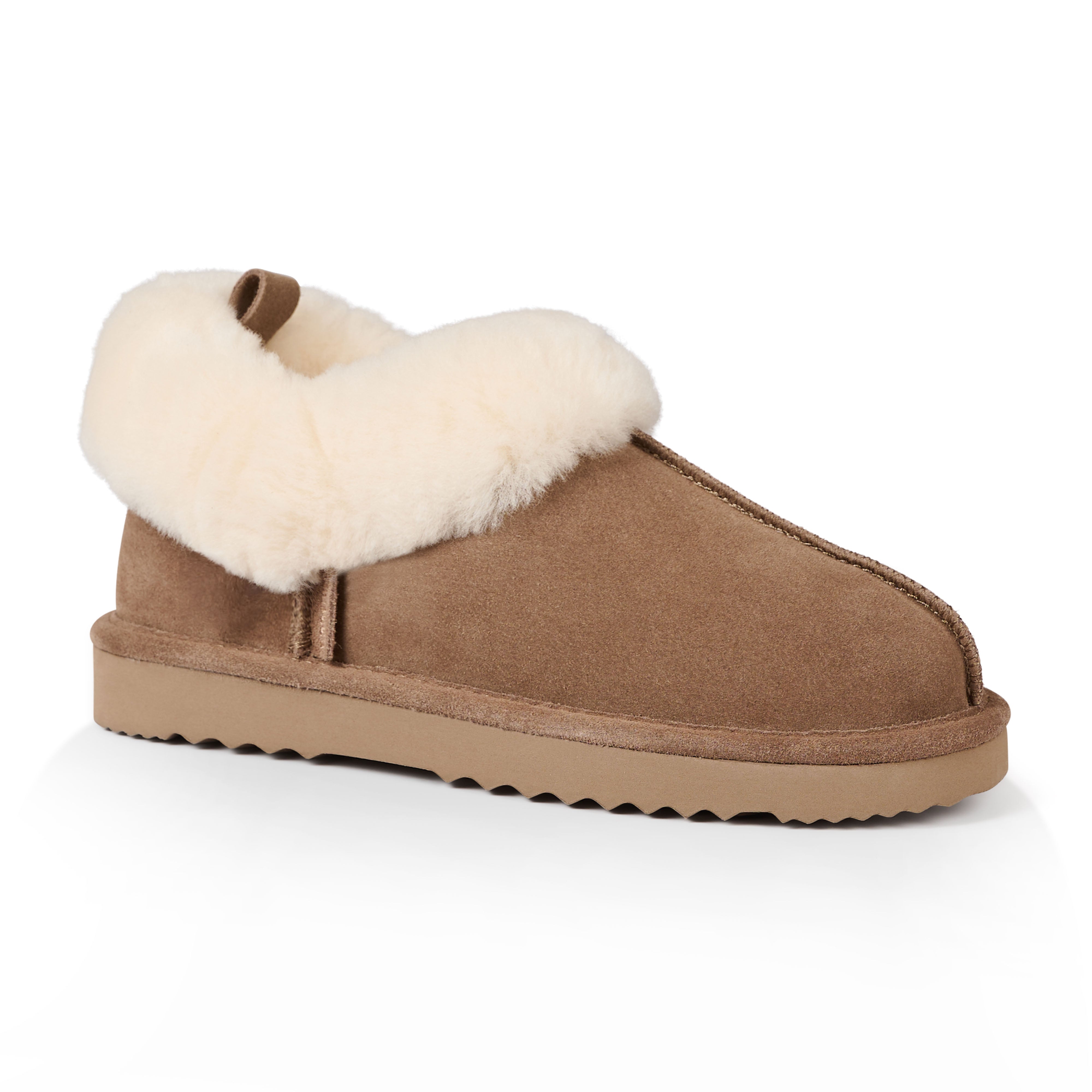 Willow Women's Comfortable Memory Foam Slippers - Soft Indoor/Outdoor House Shoes for Women, Non-Slip Sole, Taupe Color - Perfect for Relaxing at Home, Lounging, or Quick Errands