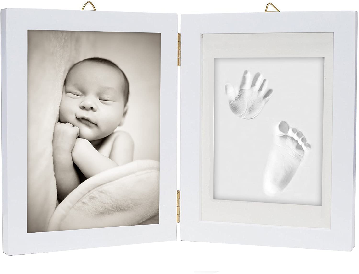 Baby Hand and Footprint Clay Kit - DIY Keepsake Photo Frame for Newborns | Perfect Gift for New Moms, Parents & Baby Showers | Nursery Wall Decor & First Birthday Memory | Capture Precious Moments