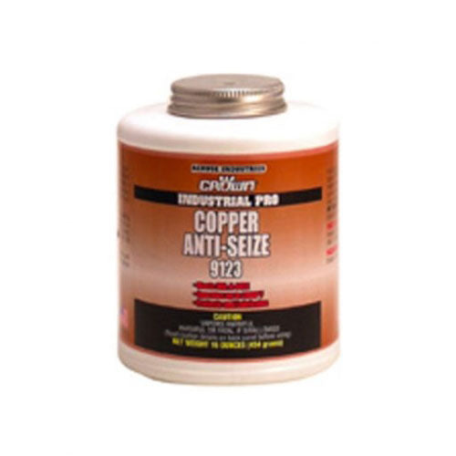 Aervoe 9123 16 oz. Copper-Based Anti-Seize Compound with Brush Top Bottle - Perfect for Automotive, Marine, and Industrial Applications