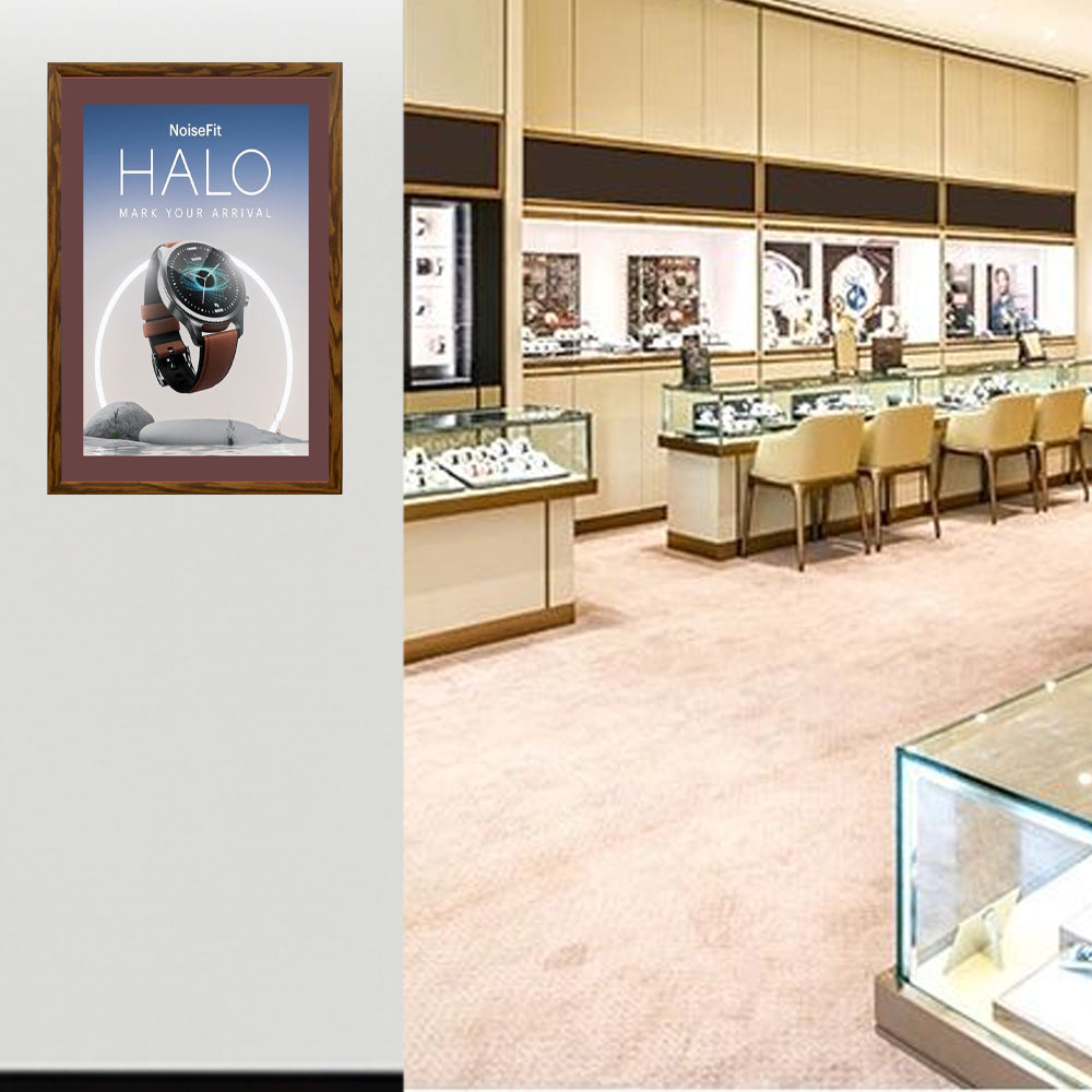 11x14 Designer Wood Snap Frames for Posters with 4