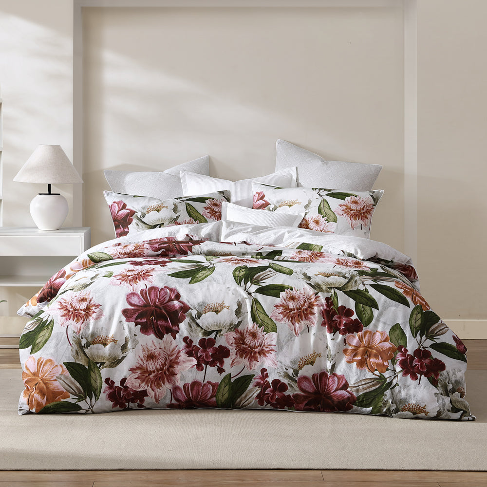 Elegant Pink Quilt Cover Set for Queen Size Bed - Soft & Breathable Bedding for Cozy Nights & Stylish Bedroom Decor