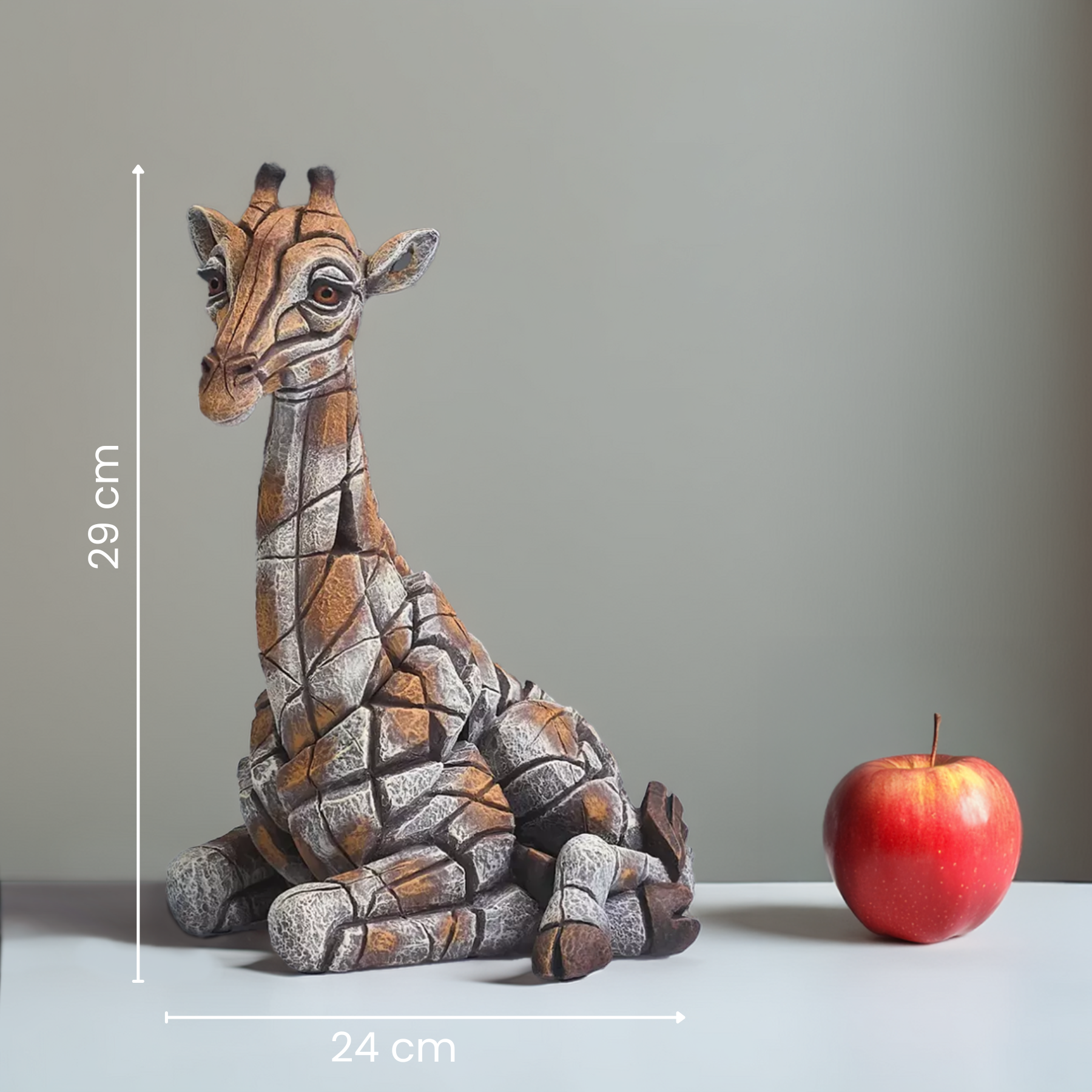 Edge Sculpture Giraffe Calf - Handcrafted Metal Wall Art Decor for Home & Office | Perfect for Nursery, Living Room, or Gift