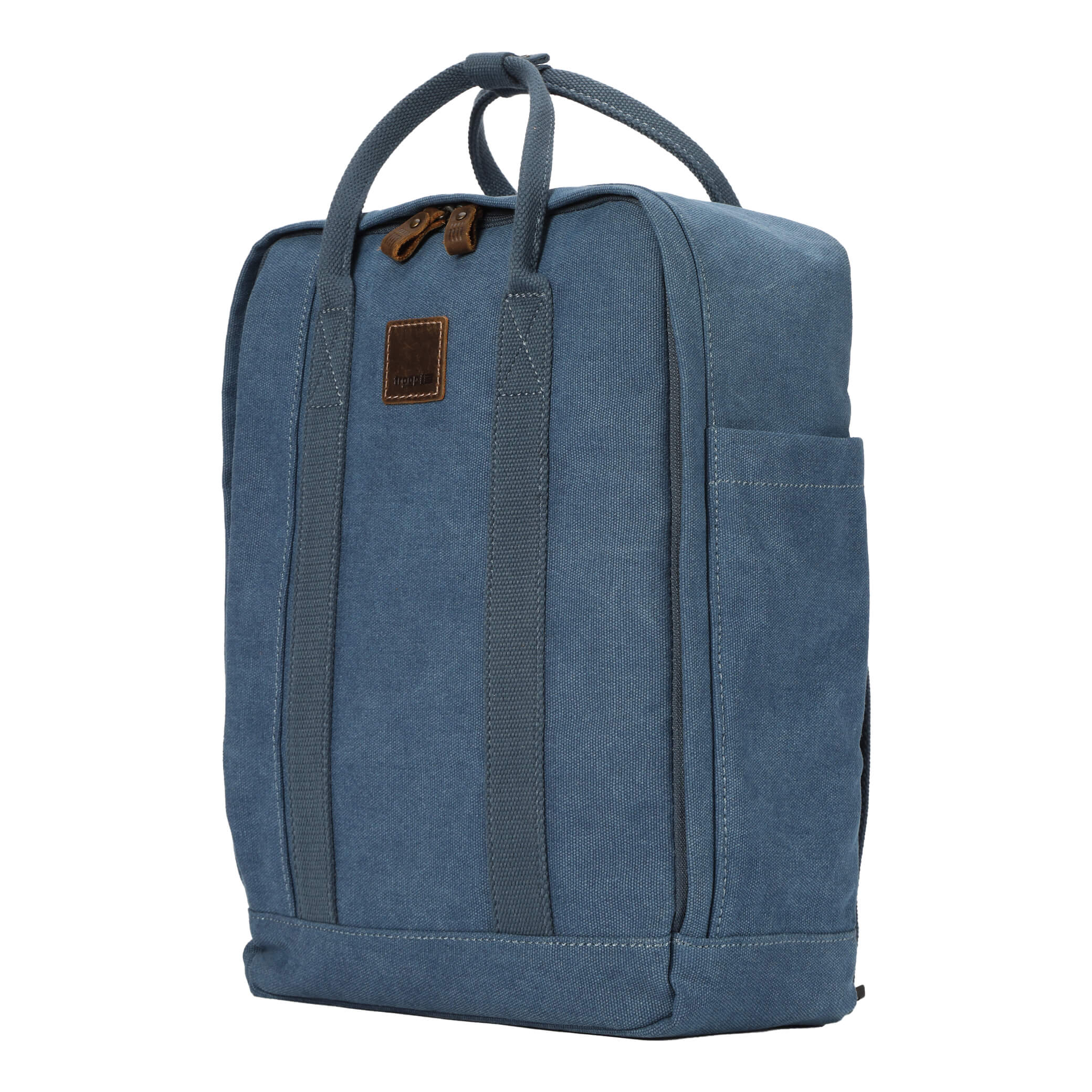 TRP0549 Troop London Classic Canvas Daypack - Durable Unisex Backpack for Travel, School & Work | Water-Resistant Daypack for Commuting, Hiking & College Campus Use