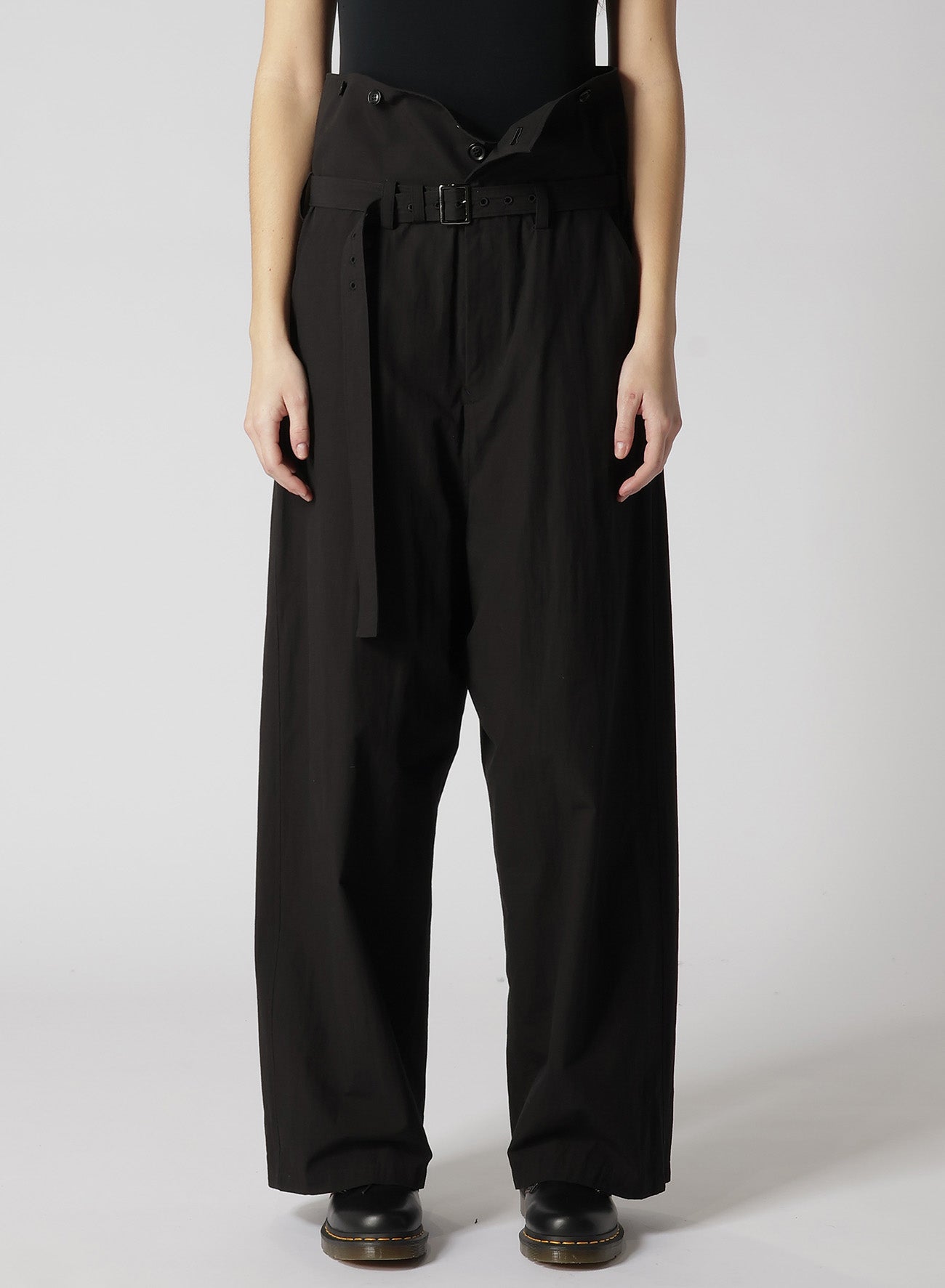 Women's High Waist Cotton Chambray Pants - Comfortable Stretch Casual Trousers for Work, Travel & Everyday Wear