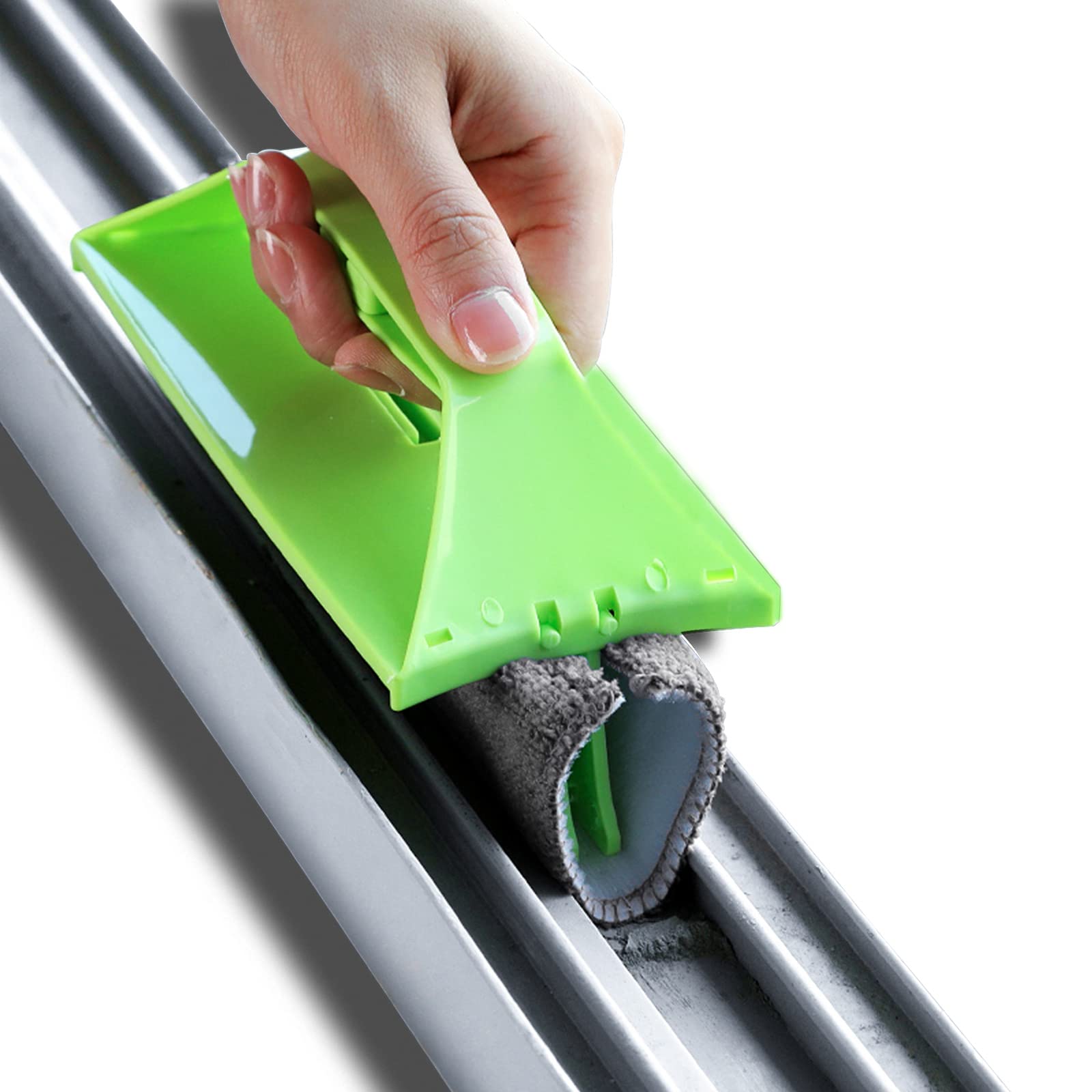 **Heavy Duty Door & Window Track Cleaning Brush - Handheld Gutter Cleaner Tool for Glass, Sliding Doors, Tile Lines, Car Vents, AC Units & Keyboards - Perfect for Home, Office & Car Cleaning**
