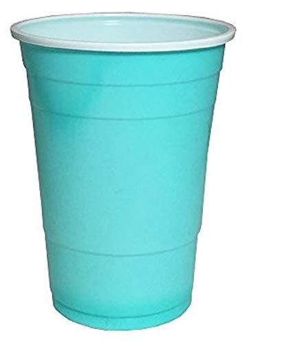 Goodtimes Big Party Pack - 50 Count 16-Ounce Plastic Cups (Baby Blue) for Birthday Parties, BBQs, Picnics & Outdoor Events