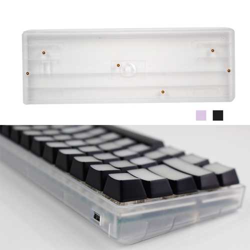 Universal 60% DIY Mechanical Keyboard Case - Custom Plastic Shell Base Compatible with GH60, Poker2 - Perfect for Gaming, Typing & Office Work
