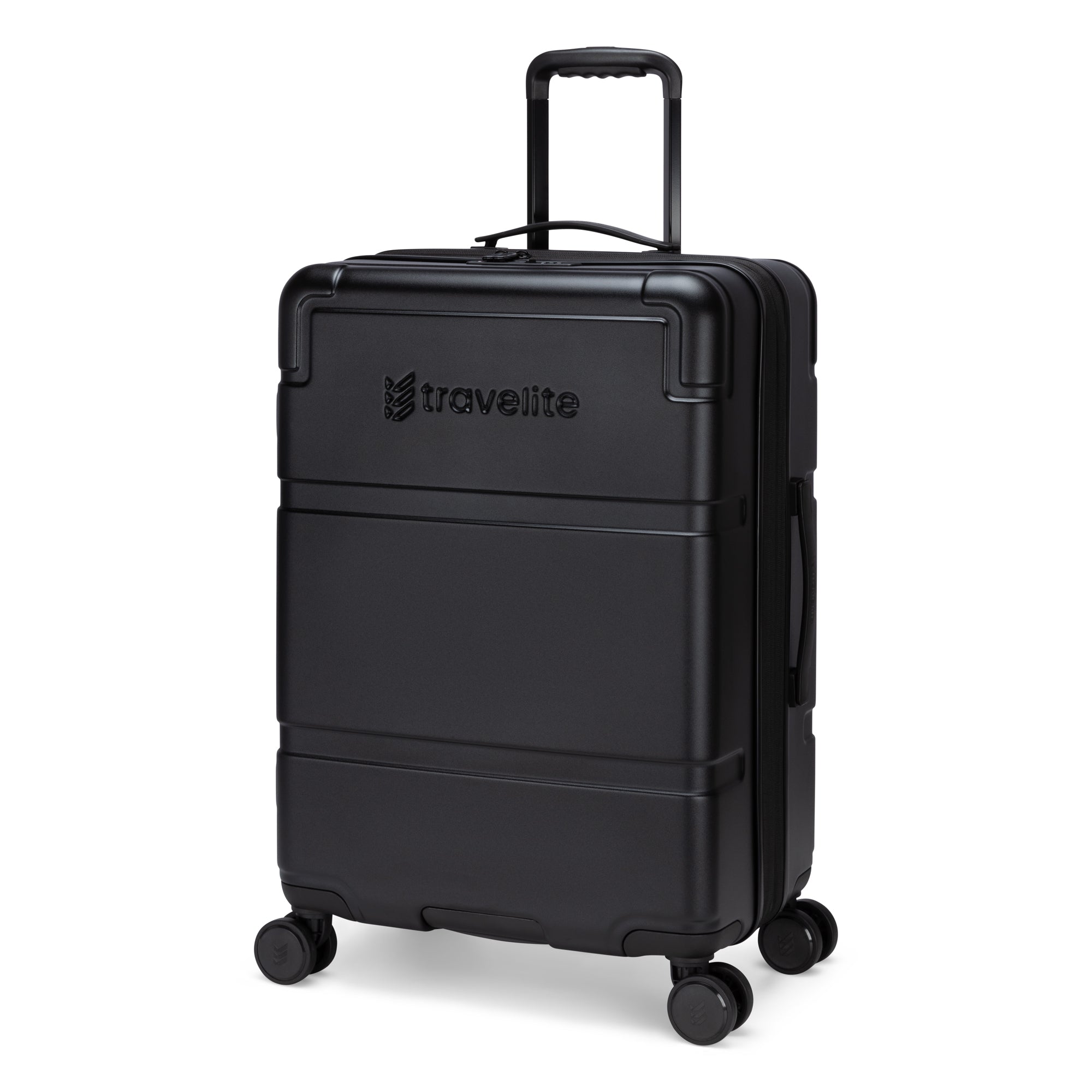 Travelite Expandable Polycarbonate Spinner Luggage - Medium Size Lightweight Suitcase for Business Travel & Vacation | Durable Carry-On with 360° Wheels