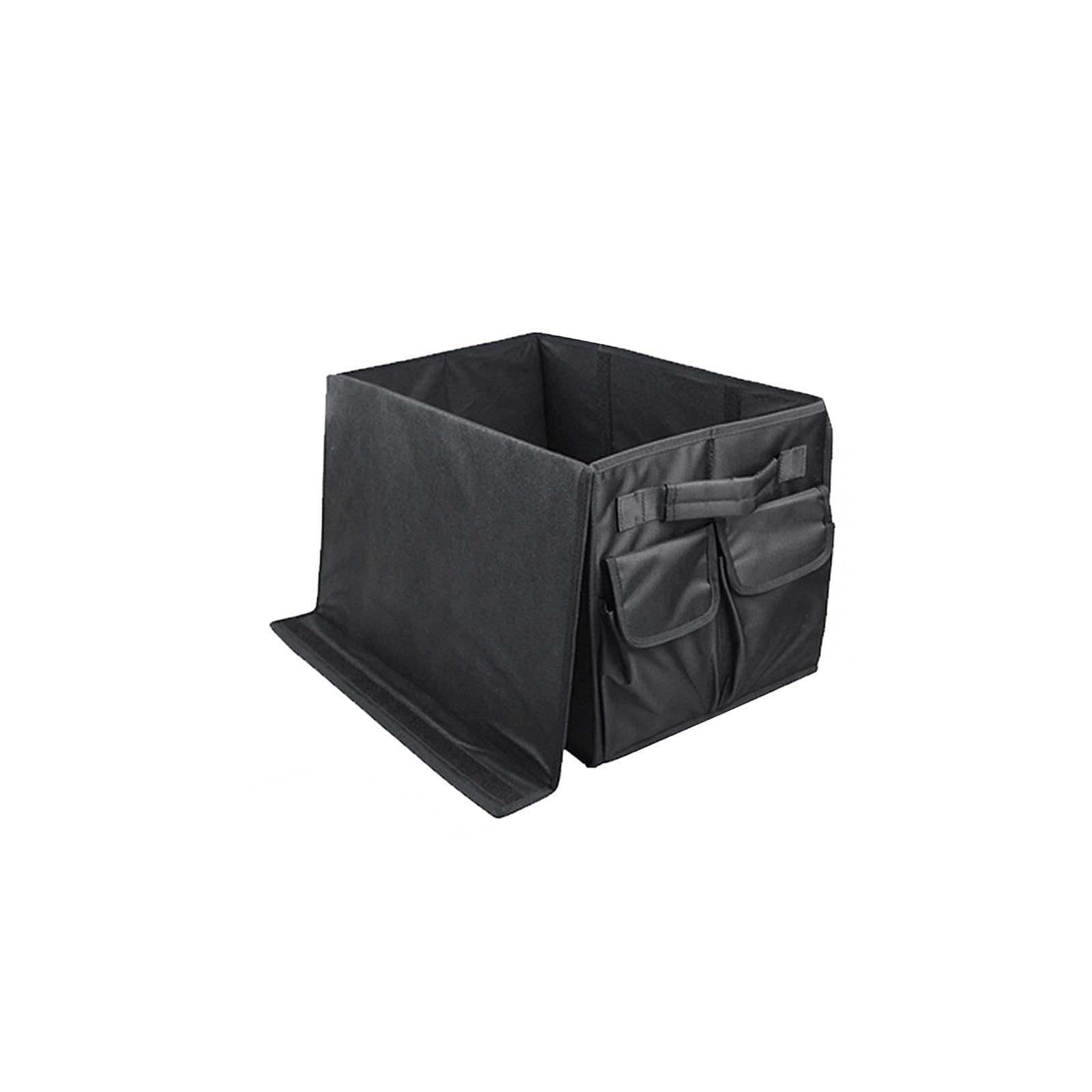 KKJJ Multi-Function Folding Storage Box with Non-Slip Bottom - Organizer for Car Trunk, Home & Office - Perfect for Storing Sundries, Groceries, and Travel Essentials