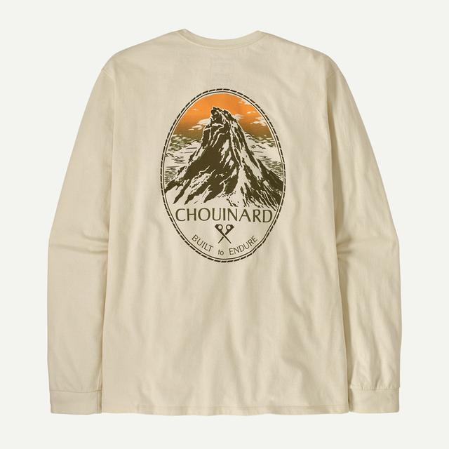 Men's Long Sleeve Chouinard Crest Responsibility T-Shirt - Eco-Friendly Casual Wear for Outdoor Adventures & Everyday Comfort