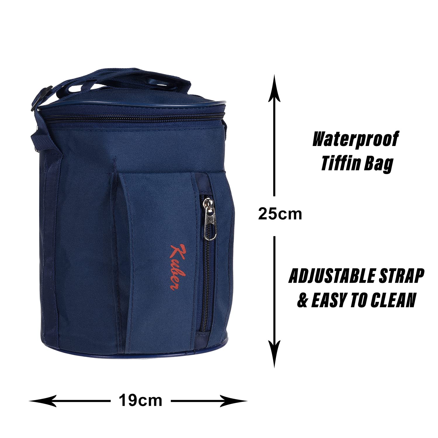 Heart Home Insulated Lunch Bag - Waterproof Canvas Tiffin Bag for Office, School & Picnics | Reusable & Eco-Friendly Food Carrier