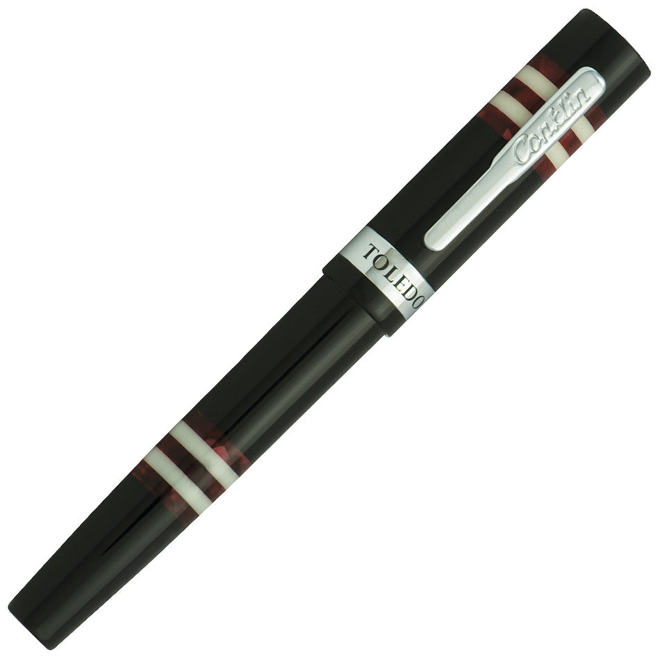 Conklin Toledo Fountain Pen - Burgundy Red Classic Fine Nib Writing Instrument for Calligraphy, Journaling & Gifts
