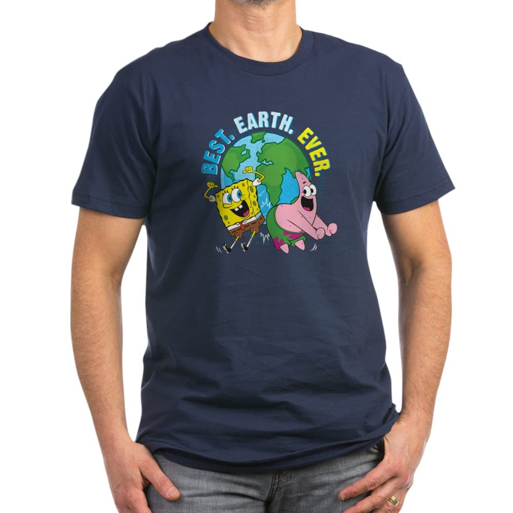 Spongebob Squarepants Best Men's Semi-Fit T-Shirt - Funny Cartoon Graphic Tee for Casual Wear & Fan Gifts