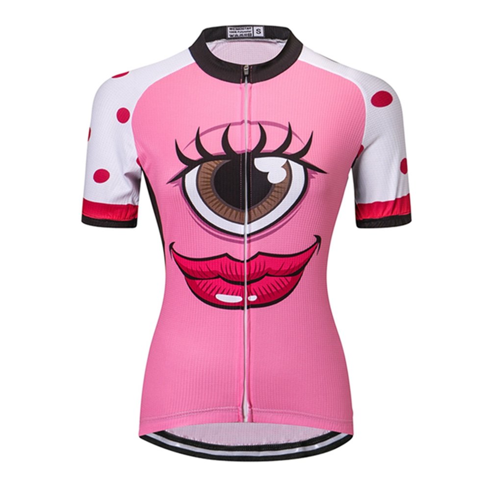 Women's Cycling Jersey Short Sleeve - Breathable Moisture-Wicking Bike Shirt for Road & Mountain Biking - Perfect for Cycling, Spinning & Outdoor Sports