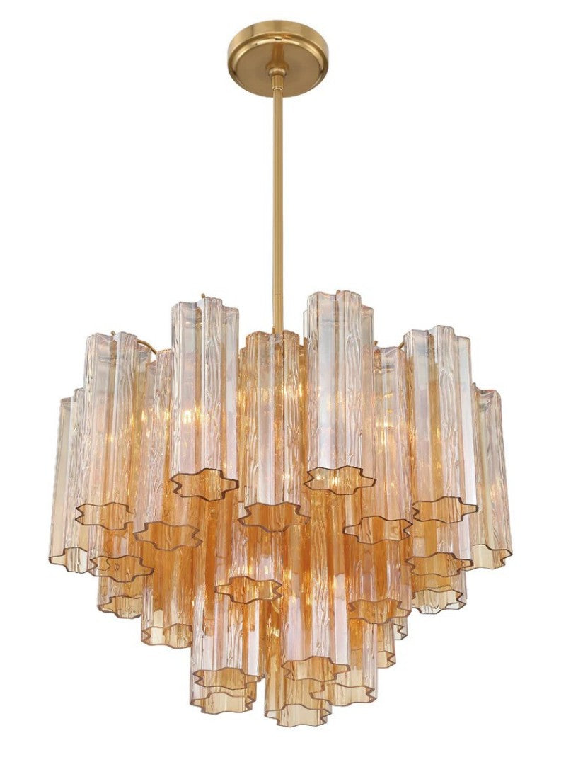 Addens 6-Light Modern Crystal Chandelier - Elegant Dining Room Ceiling Light Fixture for Home Decor, Perfect for Living Room, Bedroom or Entryway Lighting