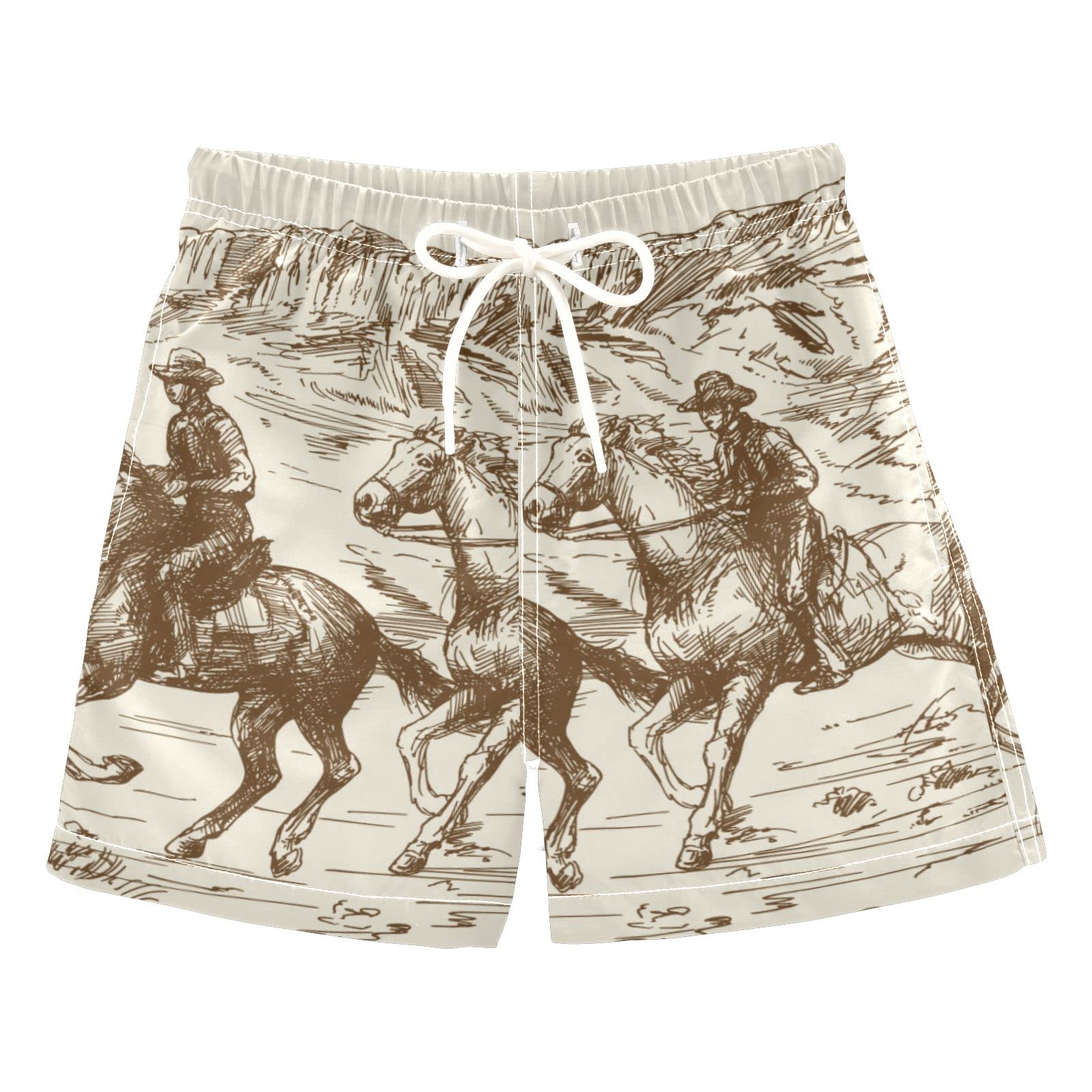Selerdon Boys Swim Trunks - Toddler Swim Board Shorts for Kids, Quick-Dry Beach Swimsuit & Bathing Suits for Boys - Perfect for Pool, Beach, and Summer Water Activities