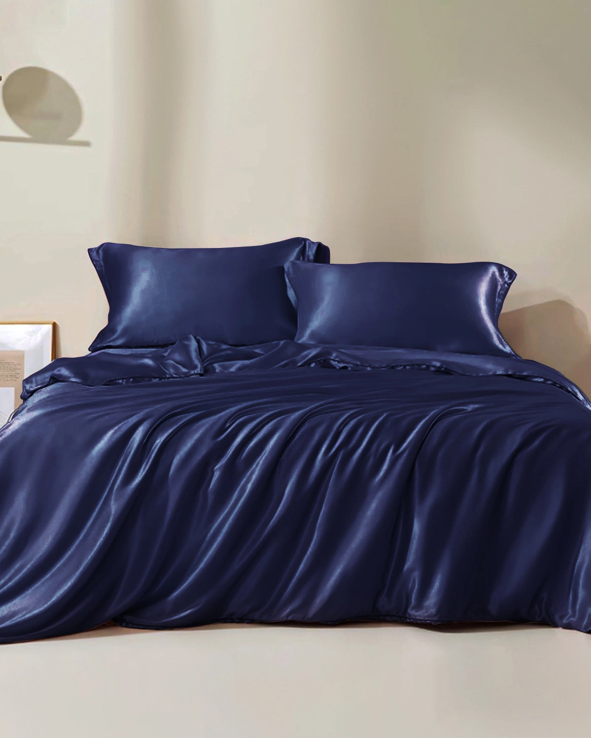 25 Momme 100% Pure Mulberry Silk Duvet Cover - Queen Size Luxury Bedding Set for Temperature Regulation & Hypoallergenic Sleep (Ideal for Hot Sleepers & Allergy Sufferers)