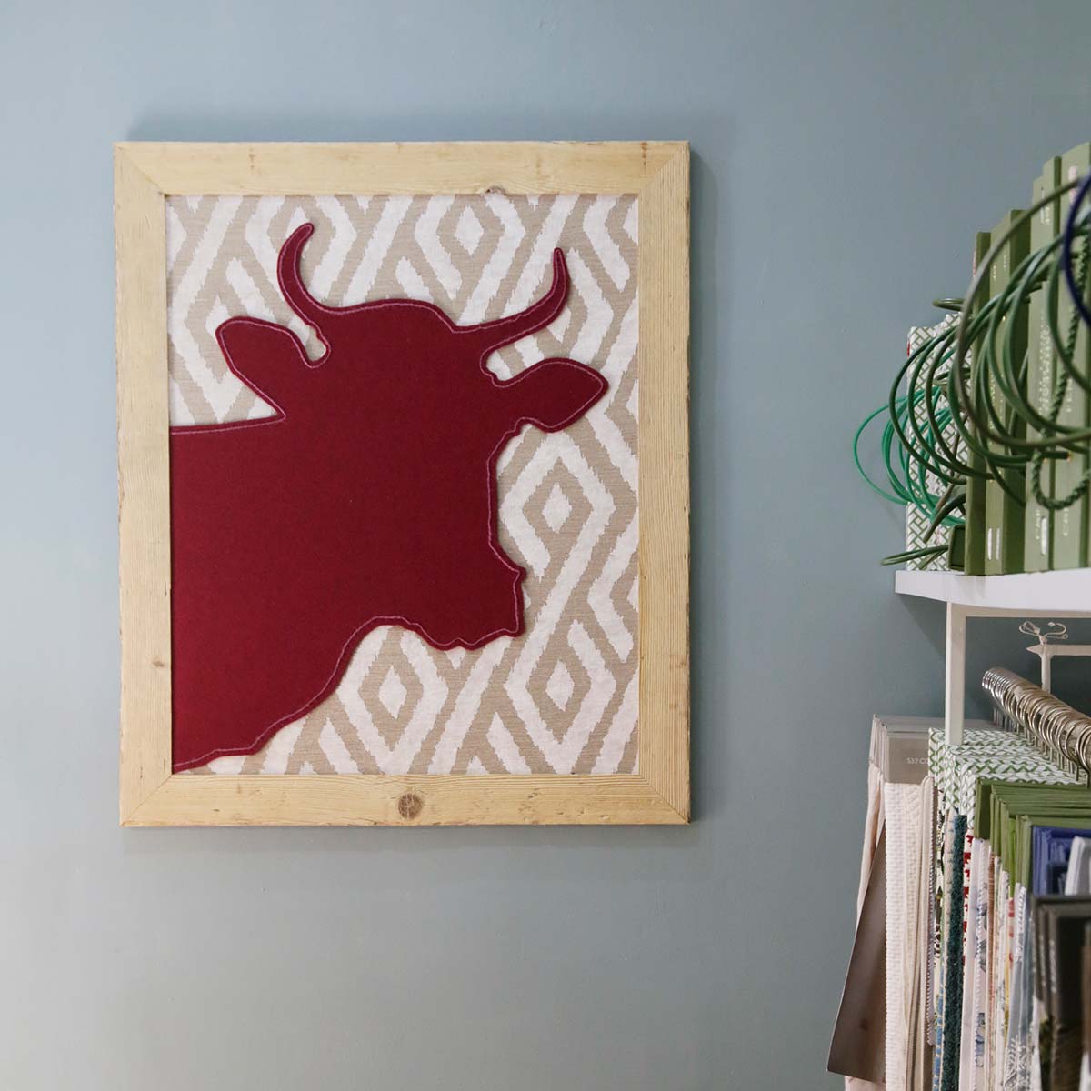 Cow Print Embroidery Sewing Panel - DIY Craft Fabric for Quilting, Home Decor, and Fashion Projects