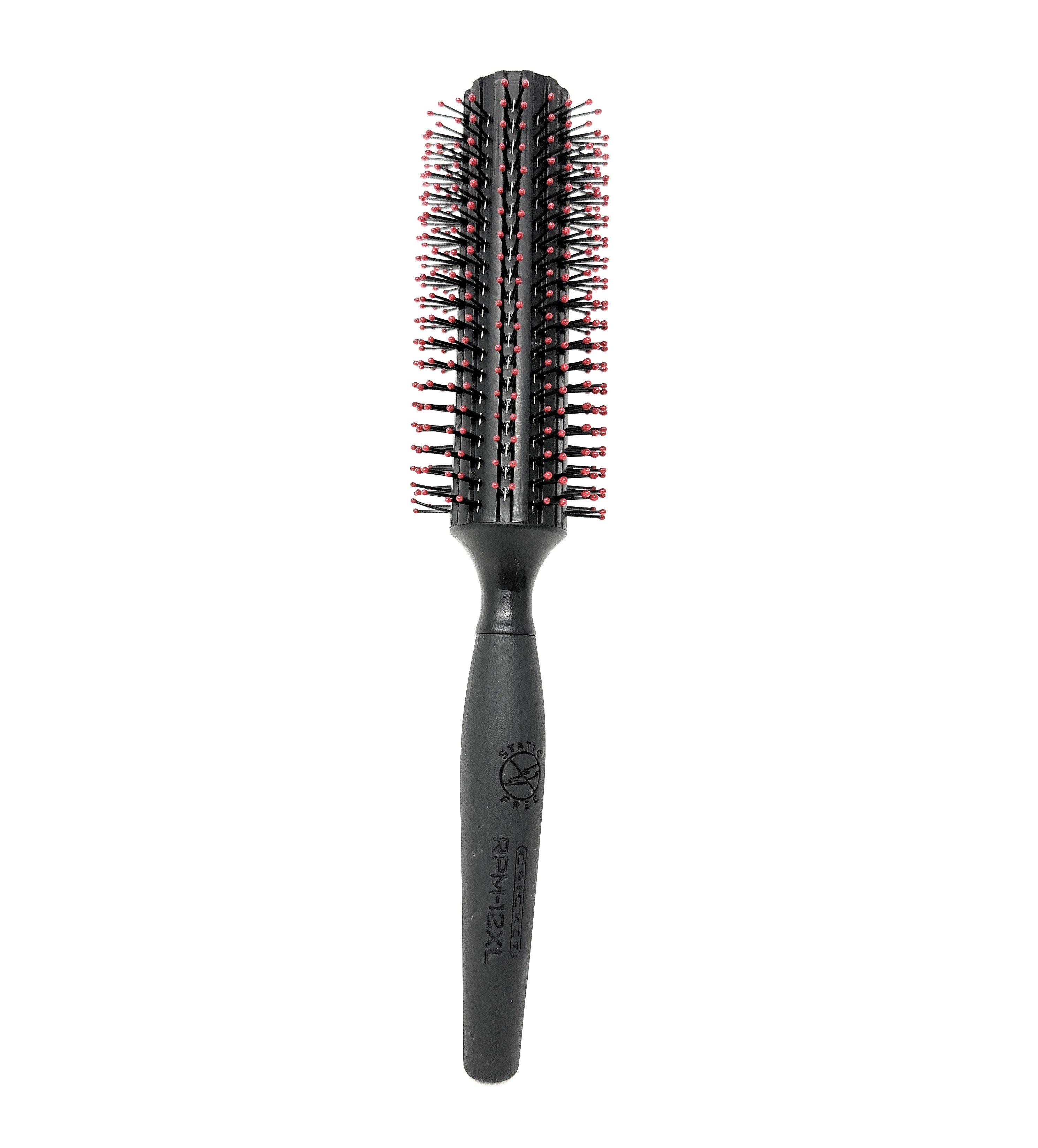 Cricket Ultimate Styling Static Free RPM 12XL Round Brush for Salon & Home Use - Professional Hair Styling Tool for Smooth, Frizz-Free Blowouts & Voluminous Curls