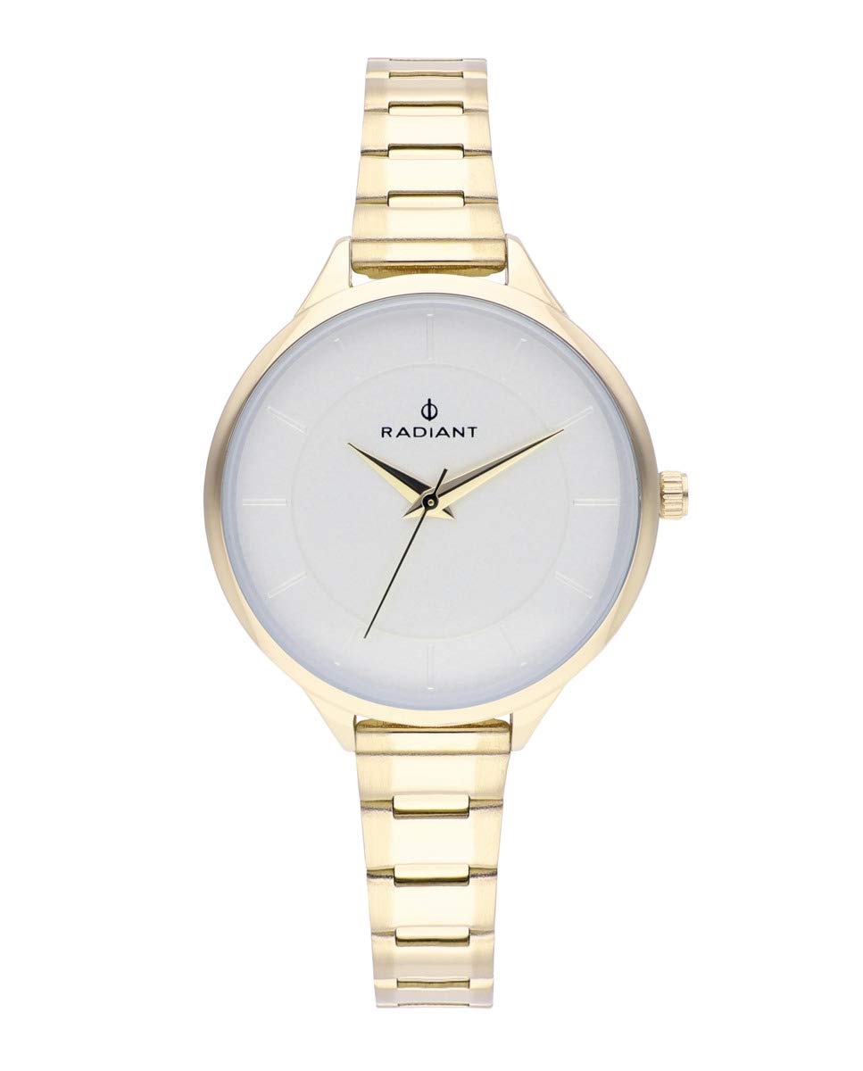 Radiant Women's Brass Plated Stainless Steel Quartz Sport Watch - Grey Strap (12mm) RA511205 | Perfect for Running, Gym Workouts & Outdoor Activities
