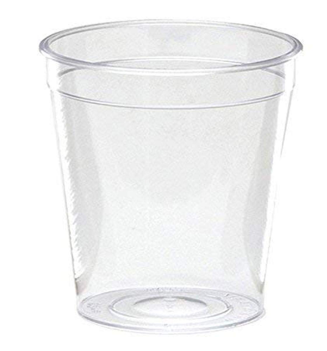 WNA APTGLS15 Clear 1.5 oz Plastic Shot Glasses for Petites - Round Tall Design (Pack of 400) - Perfect for Parties, Bars, and Catering Events
