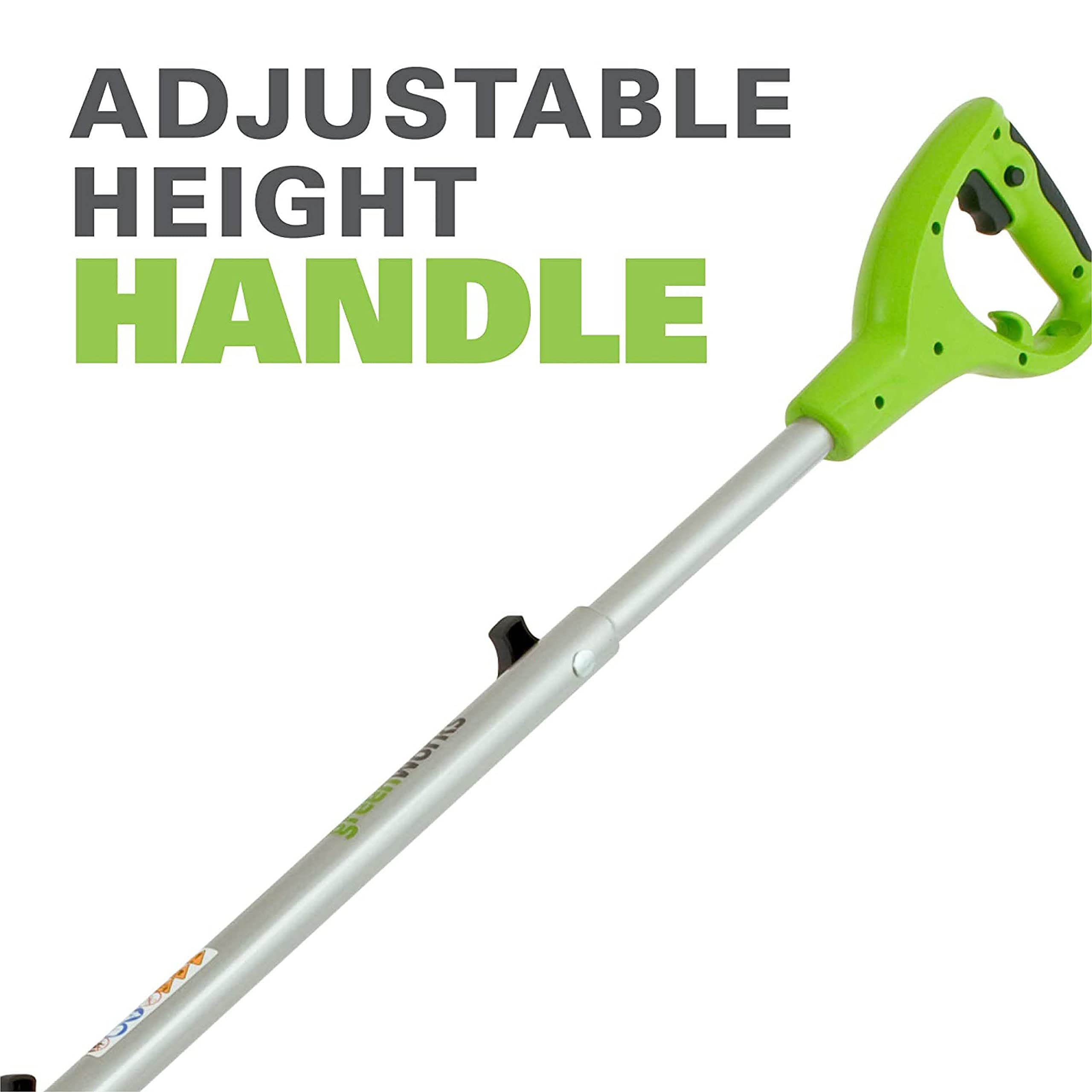 Greenworks 12 Amp Electric Corded Lawn Edger 27032 - Professional Grass Trimmer for Perfect Lawn Edging, Ideal for Driveways, Sidewalks & Landscape Borders