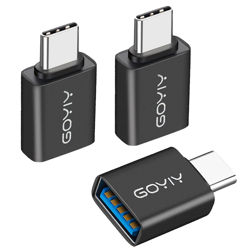 10Gbps USB C to USB Adapter (3-Pack) - USB 3.2 Gen 2 Type C Male to USB Female Converter - Compatible with Thunderbolt 4/3, MacBook, iPad Pro & More - Fast Data Transfer for Laptops, Tablets & Mobile Devices