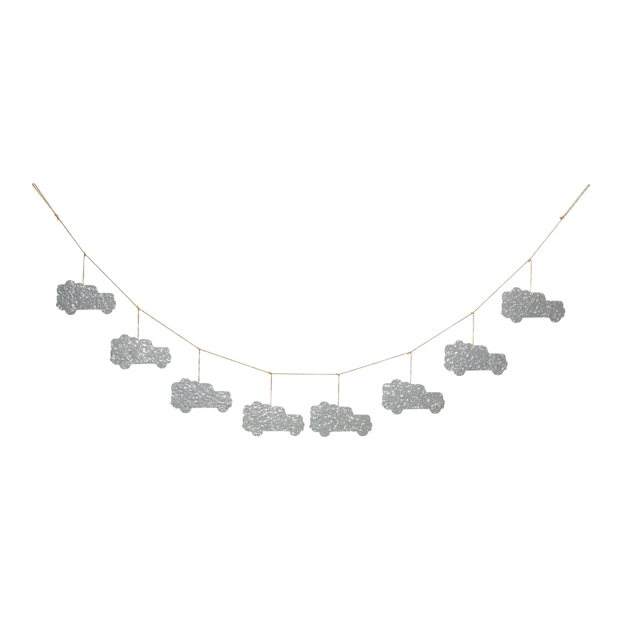 Gglitzhome 6ft Easter Metal Truck Garland - Hanging Egg Decor for Fireplace, Window, Wall, Front Door - Spring Party & Easter Celebration Decoration - Perfect for Home, Church, and Outdoor Festive Events