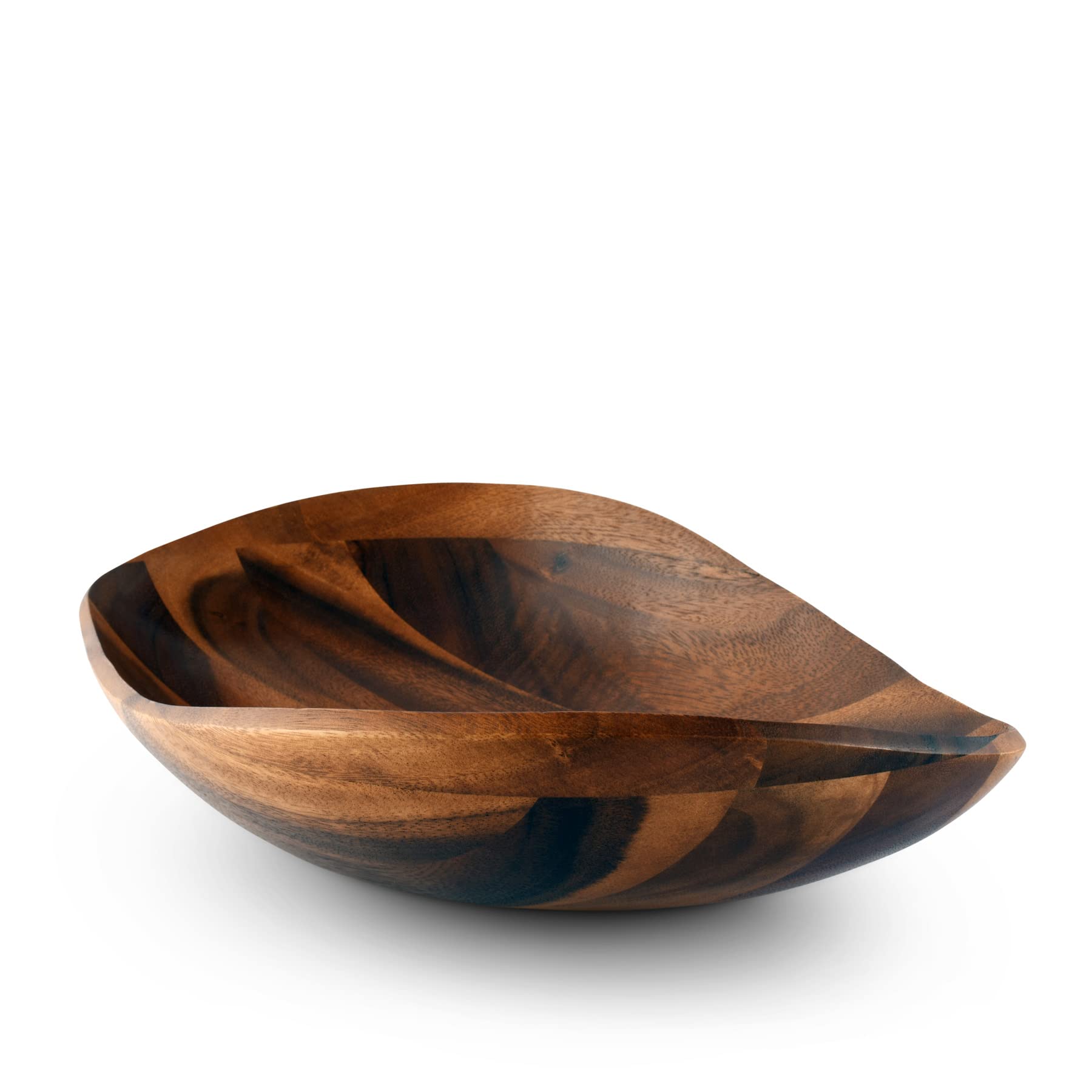 Premium Acacia Wood Salad Bowl - Handcrafted Fruit & Salad Serving Bowl - Natural Wooden Centerpiece for Dining & Entertaining - Perfect for Parties, Picnics, and Family Gatherings